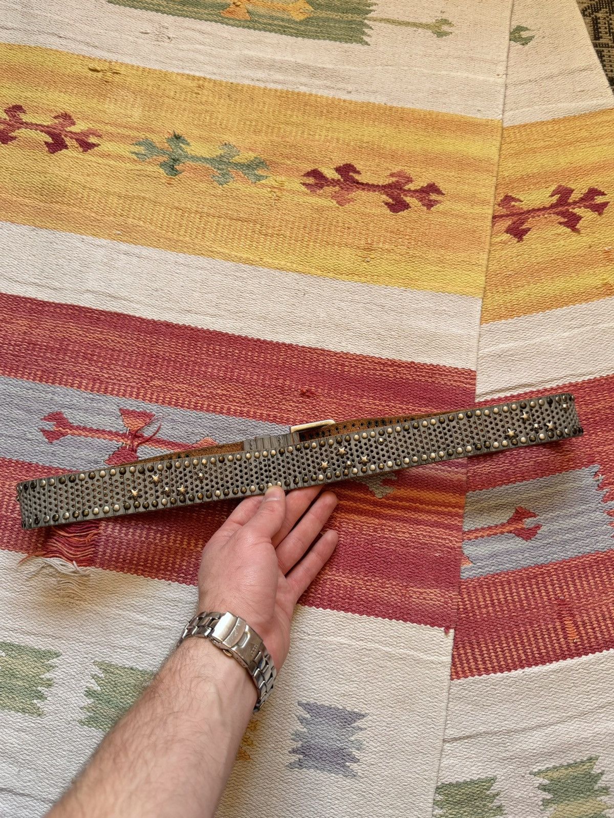 Genuine Leather Vintage 00’s y2k Genuine Leather Japanese Belt Size ONE SIZE - 3 Thumbnail