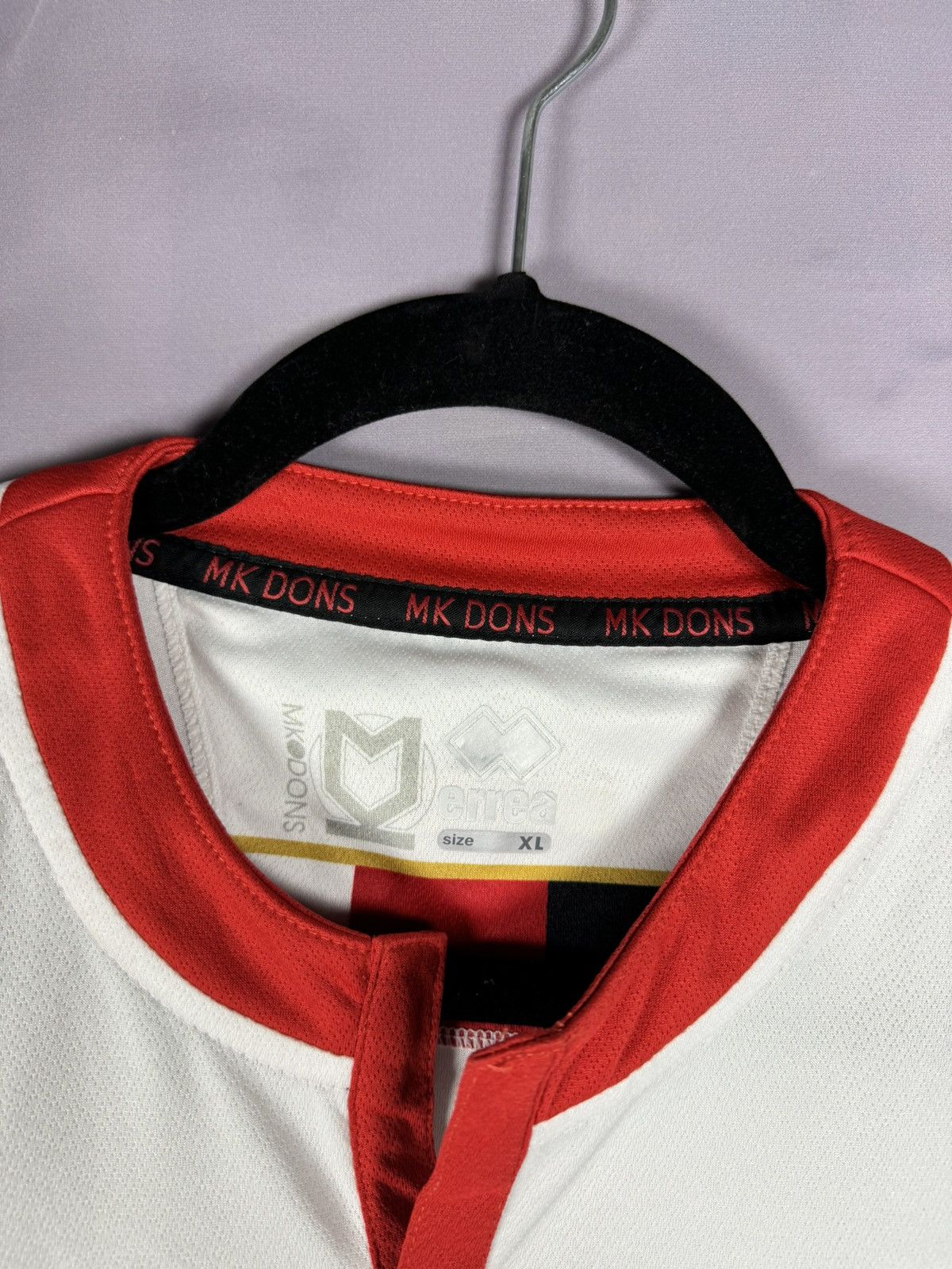 Errea × Vintage Vintage Mk Dons 2017/18 Errea Soccer Jersey Blokcore XL Size US XL / EU 56 / 4 - 7 Thumbnail