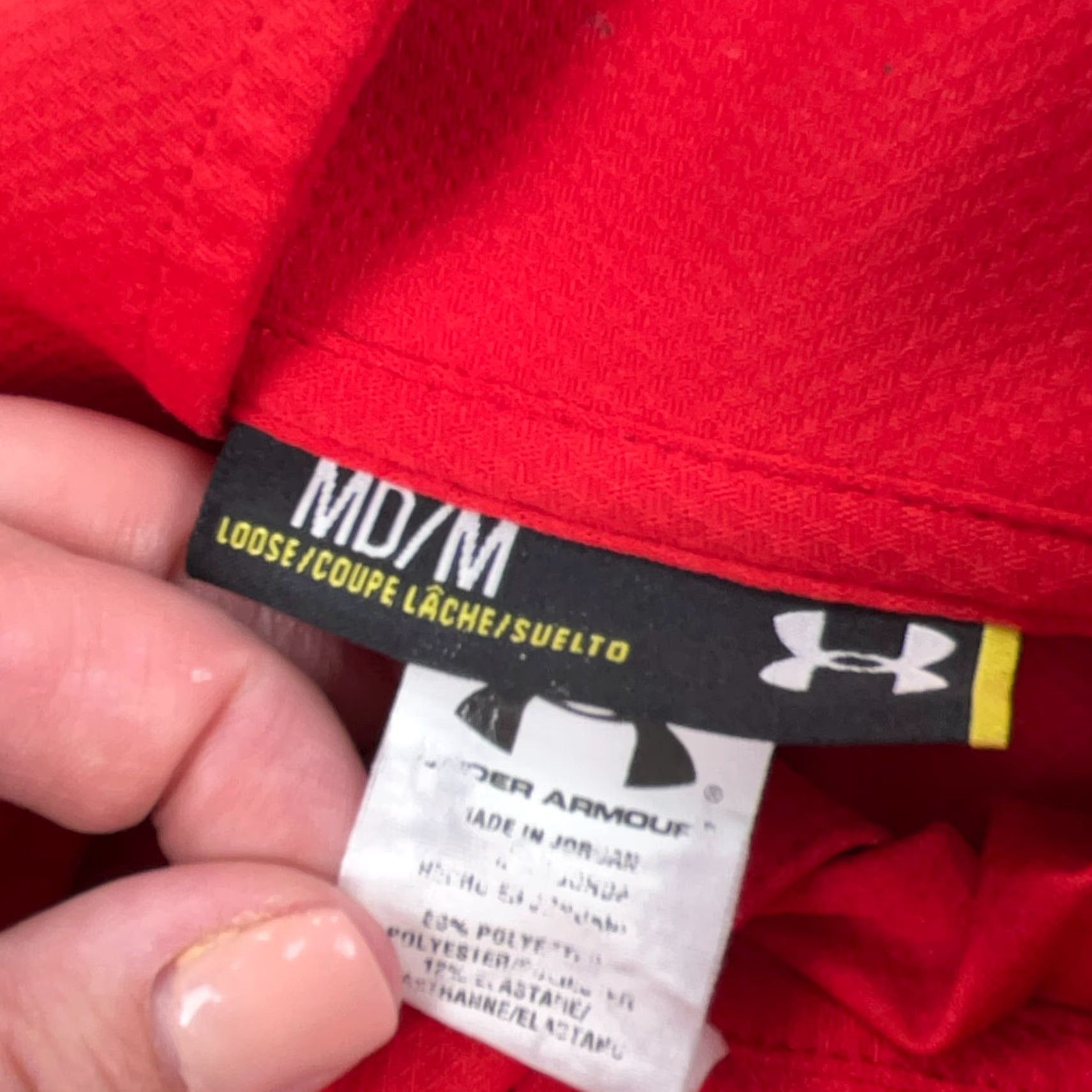 Under Armour Under Armour Sweatshirt Men Medium Red Pullover Mock Neck 1/4 Zip Look: Breathable Moisture Wicking Lightweight All Seasons Sport Theme Everyday Wear Size US M / EU 48-50 / 2 - 4 Thumbnail