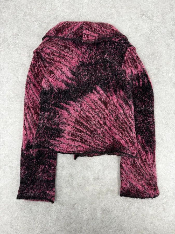 Roberto Cavalli 2000s Roberto Cavalli Pink & Purple Abstract Cardigan Size M / US 6-8 / IT 42-44 - 4 Thumbnail