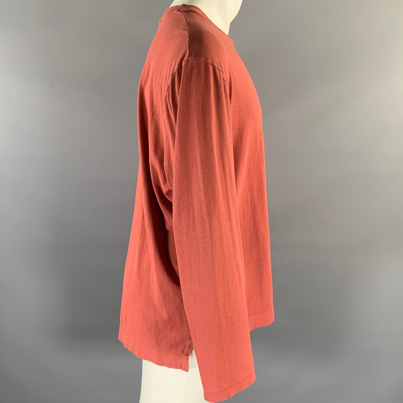 Our Legacy OUR LEGACY Size M Red Brick Cotton Long Sleeve T-shirt Size US M / EU 48-50 / 2 - 2 Thumbnail