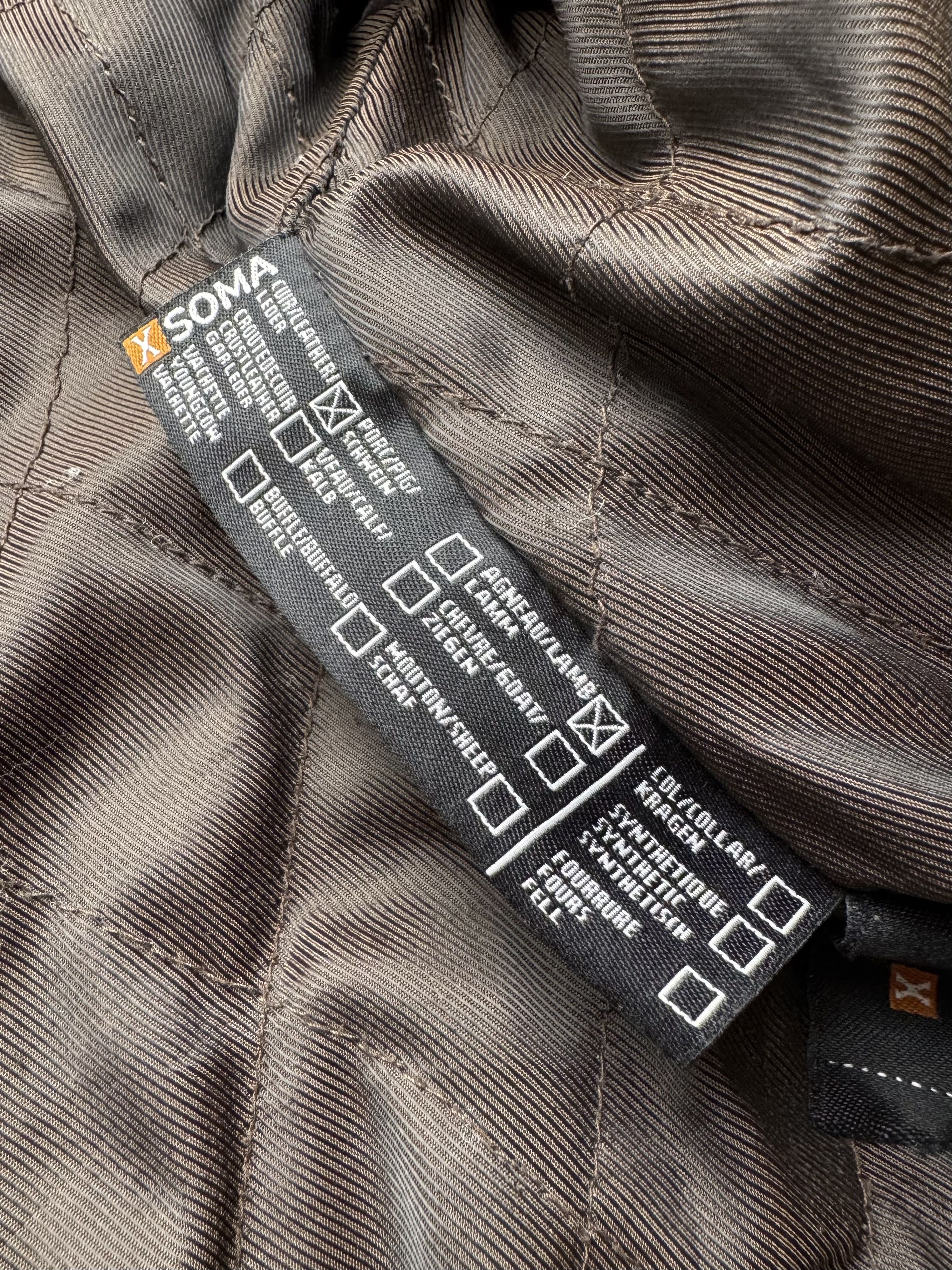 Vintage Vintage Real Leather Bomber Jacket Button Up Casual Jacket Size M / US 6-8 / IT 42-44 - 10 Thumbnail
