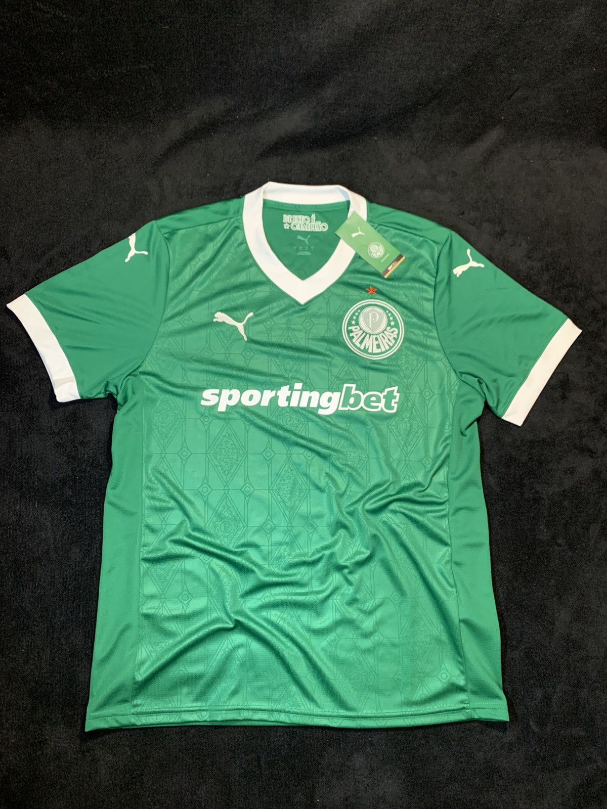 Puma T-shirt — PUMA Palmeiras 2025/26 Home Jersey Size US L / EU 52-54 / 3 - 1 Thumbnail