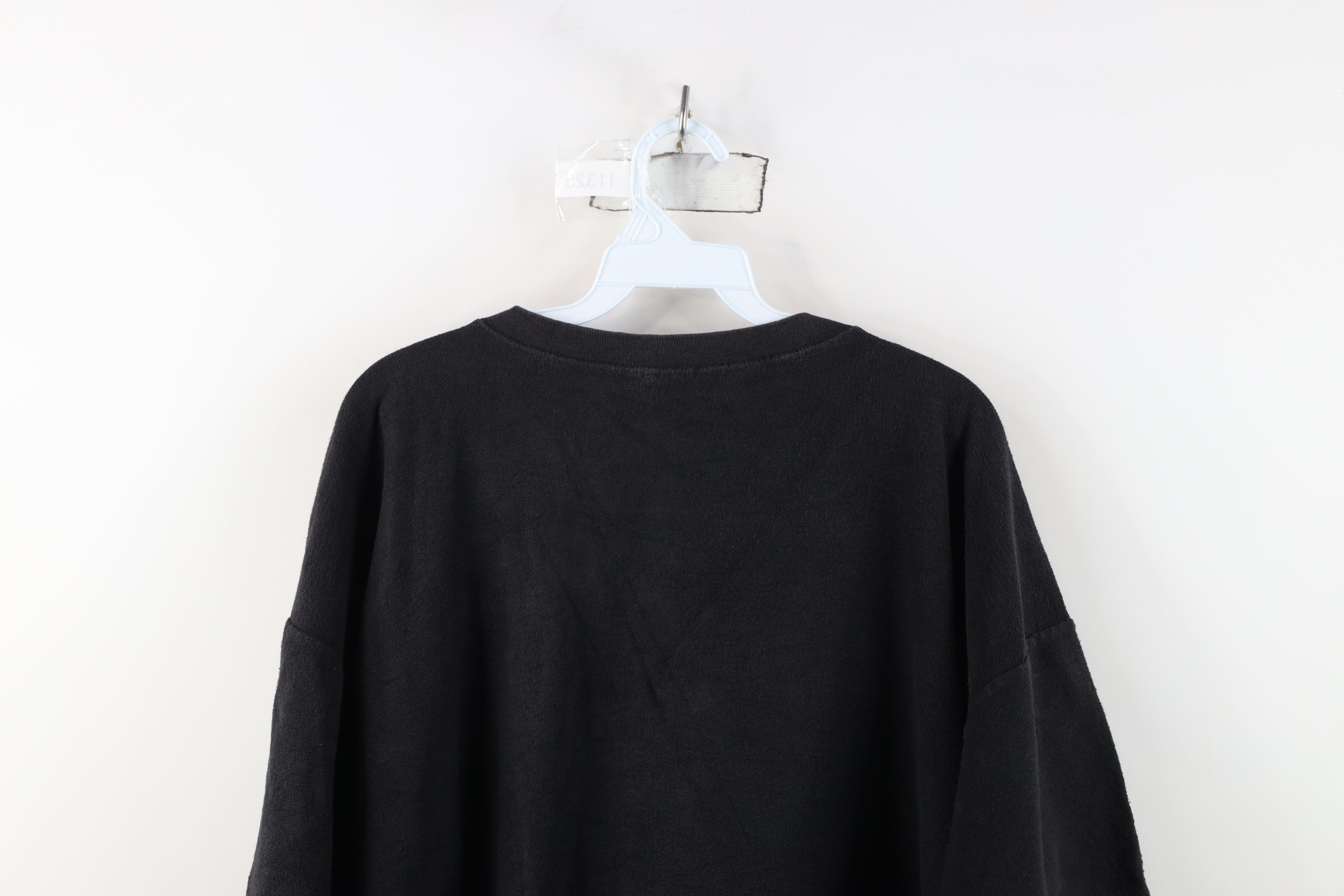 Adidas Vintage 90s Adidas Baggy Fit Knit T-Shirt Black Cotton USA Size US XL / EU 56 / 4 - 11 Thumbnail
