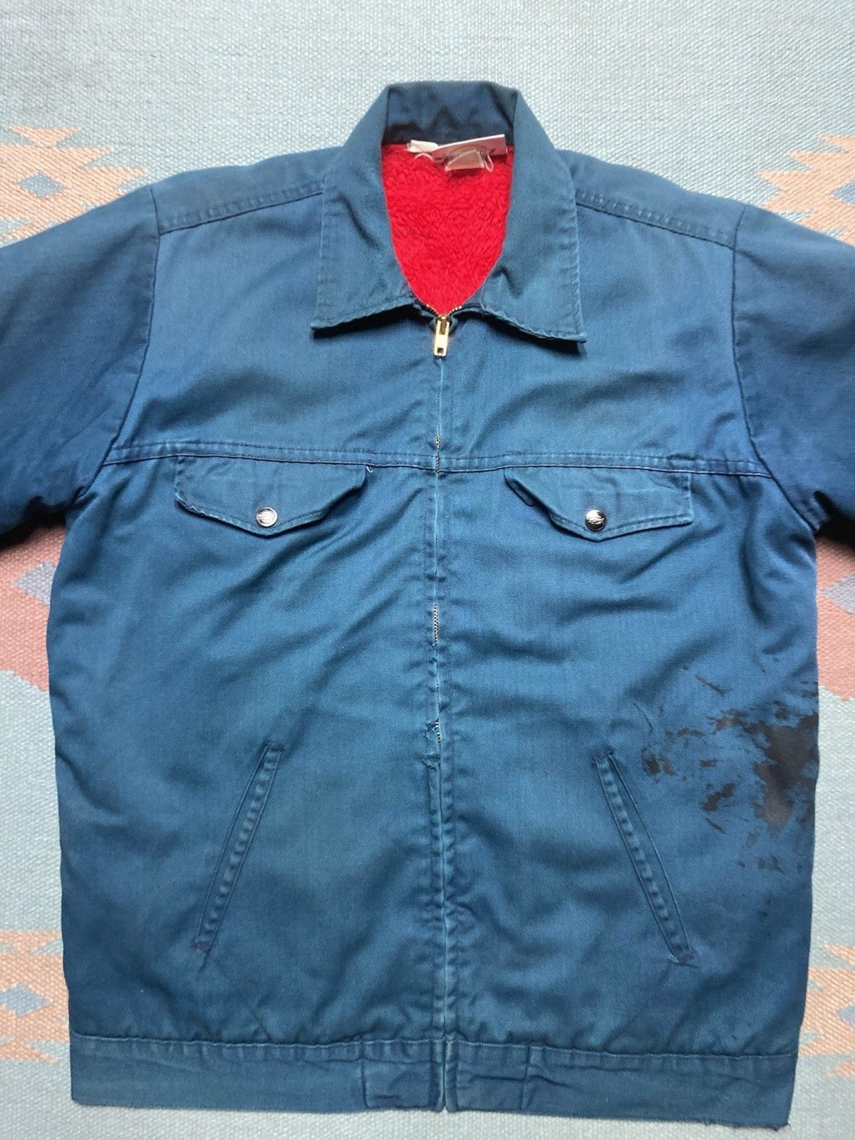 Dickies × Vintage dickies work jacket zip fur lined distressed mechanic medium Size US M / EU 48-50 / 2 - 5 Thumbnail