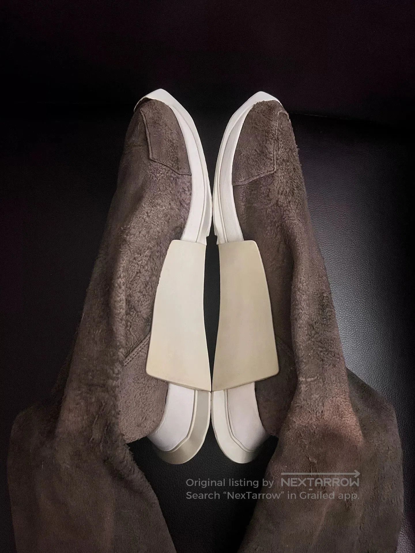 Rick Owens Rick Owens Glitter Suede High-Top Boots. Size US 11 / EU 44 - 3 Thumbnail