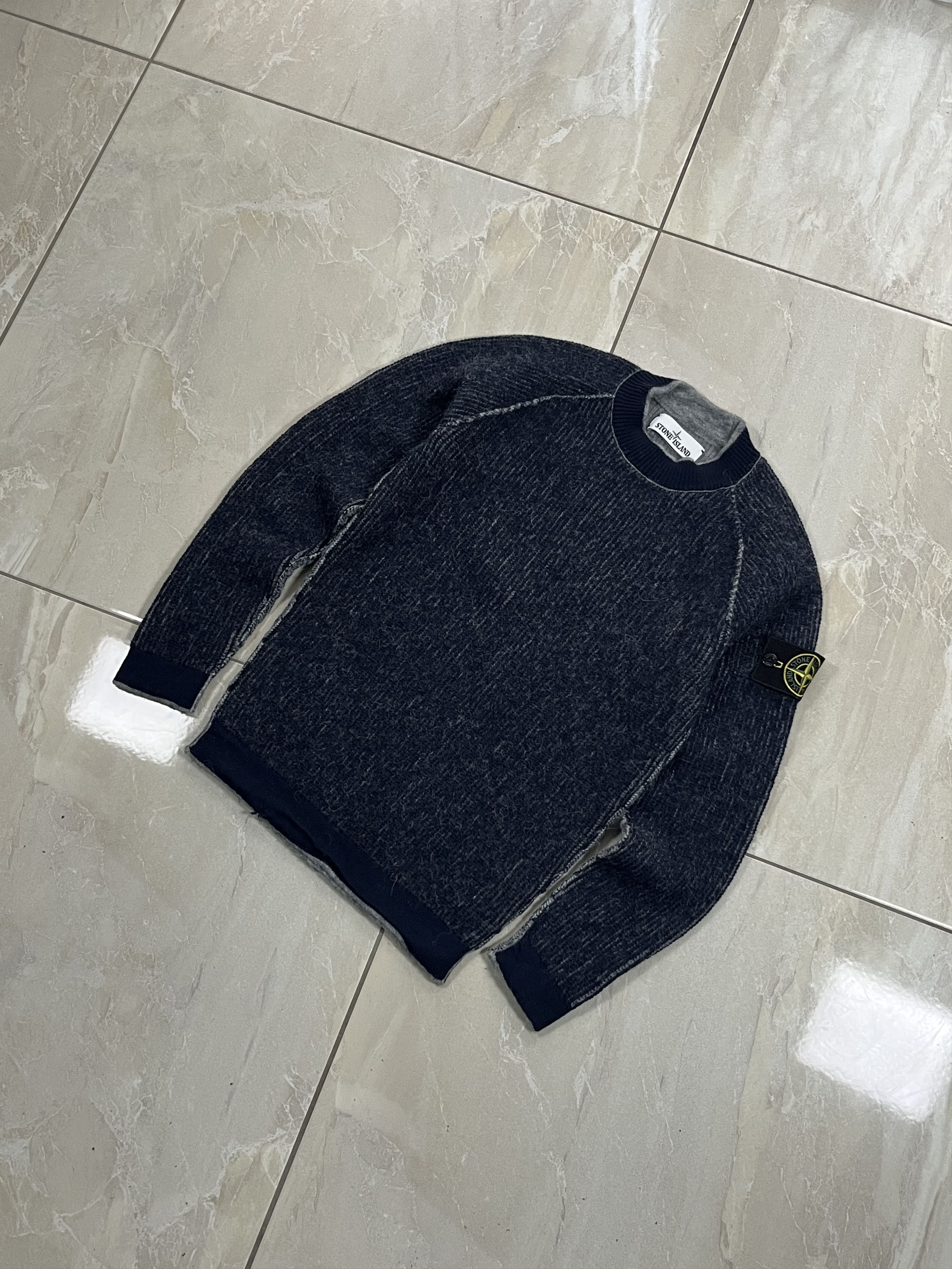 Stone Island Vintage Blue/Grey Knitwear Stone Island 2 Face - Size S Size US S / EU 44-46 / 1 - 2 Thumbnail