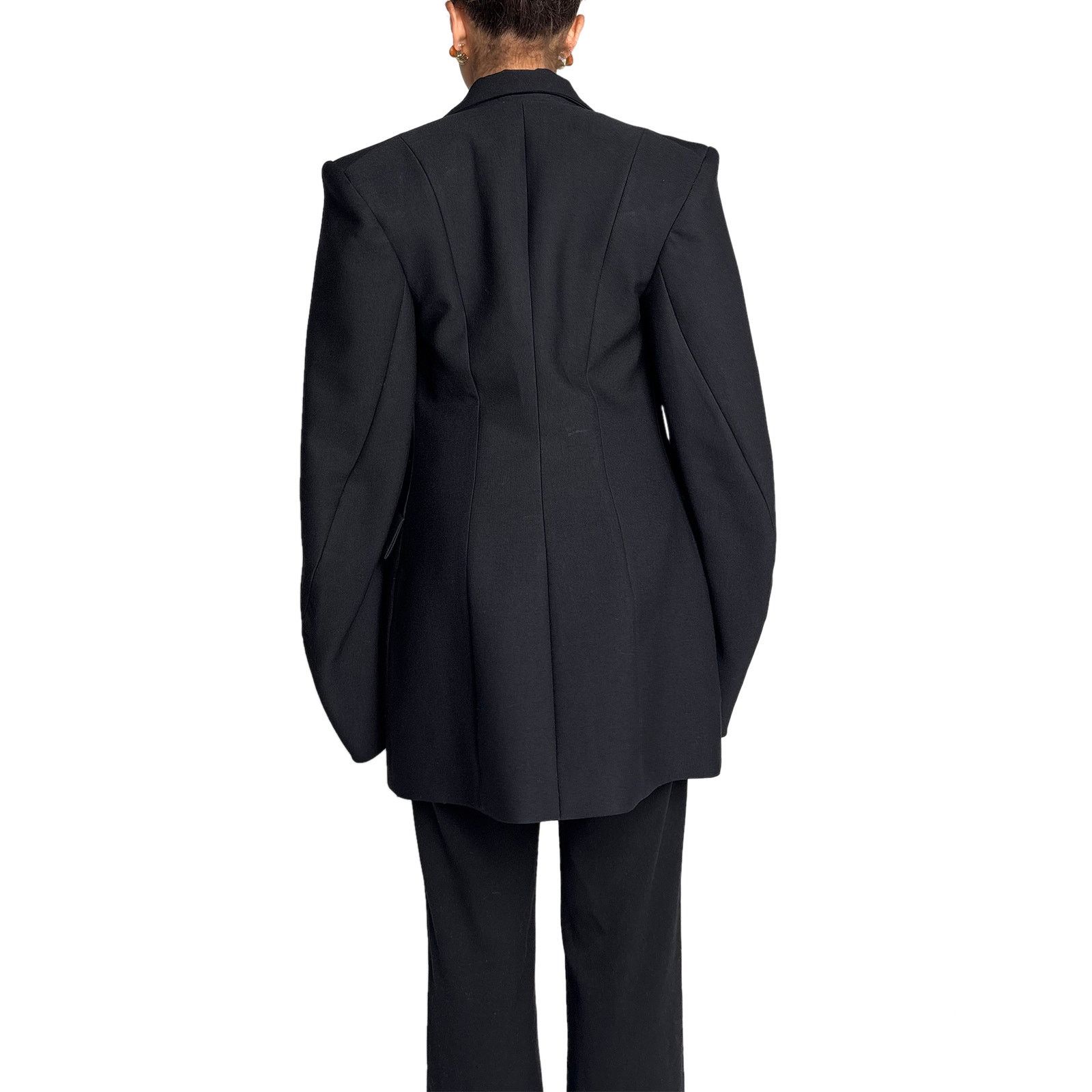 H&M AW23 Black Blazer Size XXS / US 00 / IT 34 - 3 Thumbnail