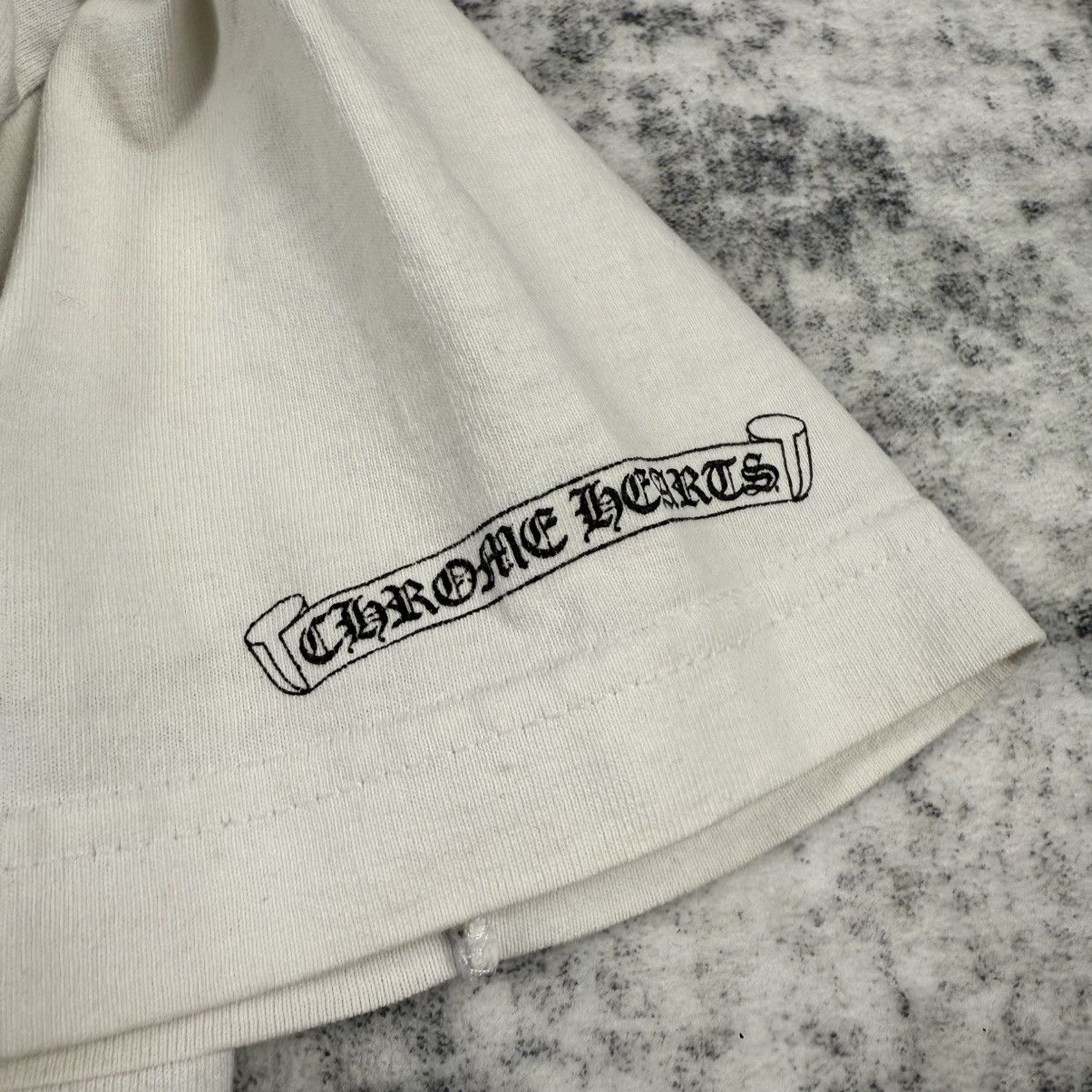 Chrome Hearts Chrome Hearts Vintage Floral Horseshoe Pocket White T-Shirt Size US S / EU 44-46 / 1 - 9 Thumbnail