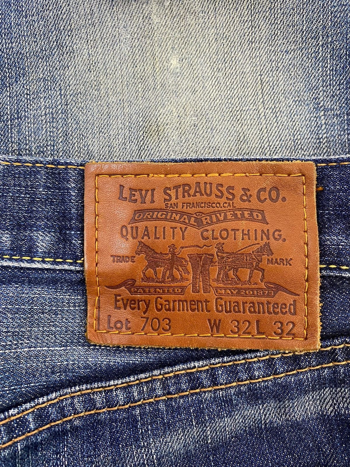 Levi's Levi’s 703 Whiskers Ripped Style Loose Jeans Size US 32 / EU 48 - 10 Thumbnail