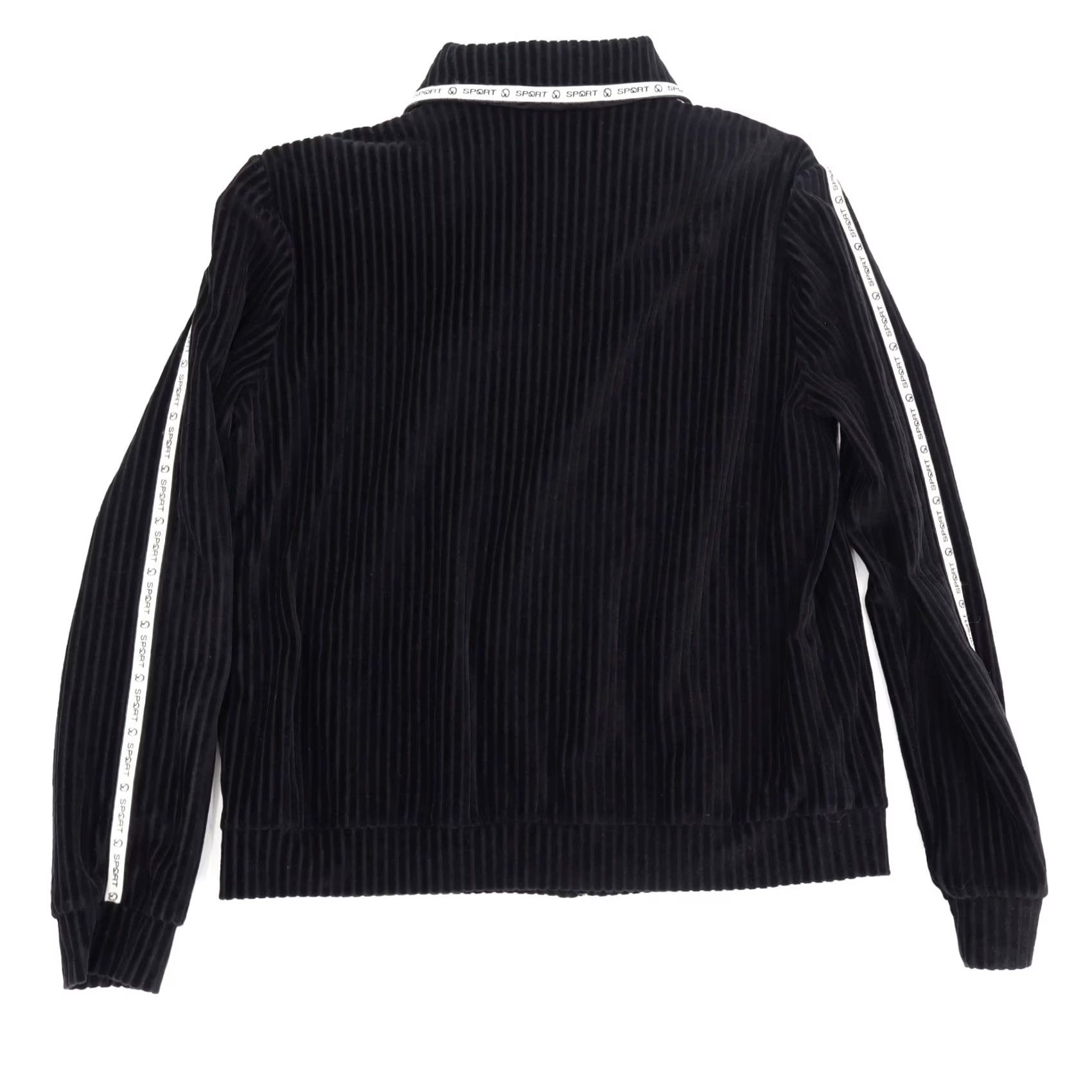 St. John St John Sport Women's Striped Black Jacket Full Zip WSTJS48770 Sz S Size S / US 4 / IT 40 - 2 Thumbnail