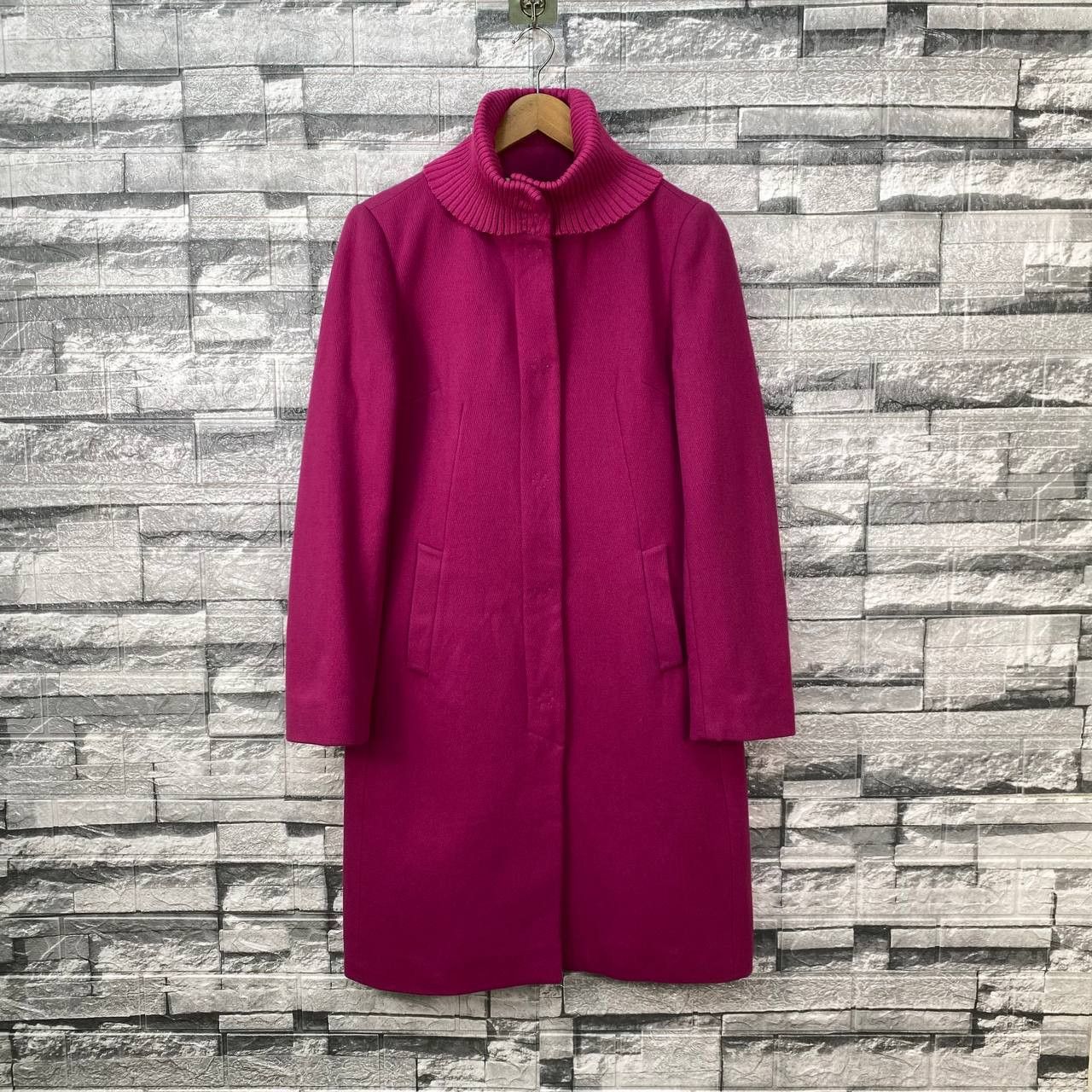 Dolce & Gabbana VINTAGE DOLCE&GABBANA ARCHIVE FUCHSIA BOILED WOOL SWING COAT Size S / US 4 / IT 40 - 2 Thumbnail