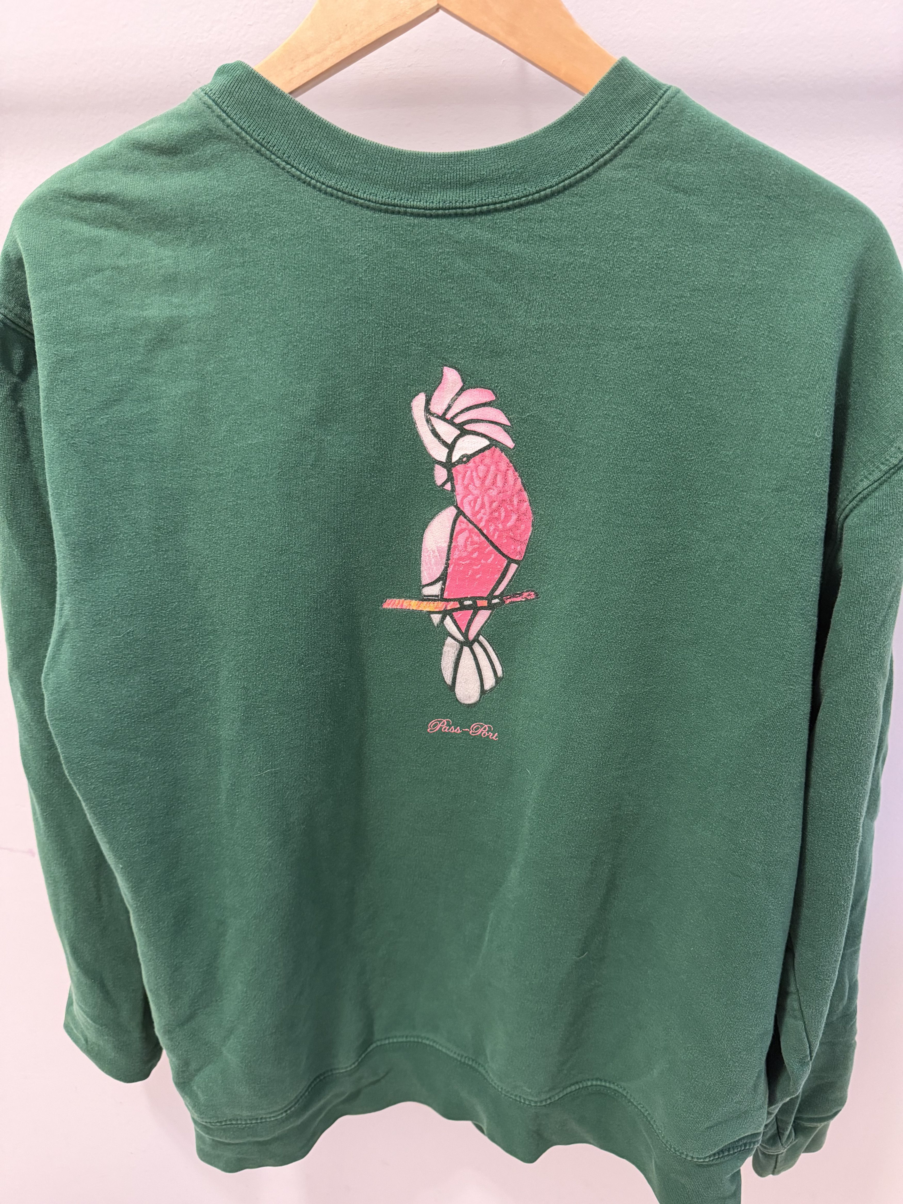 Pass~Port Parrot Crewneck Green Skatewear