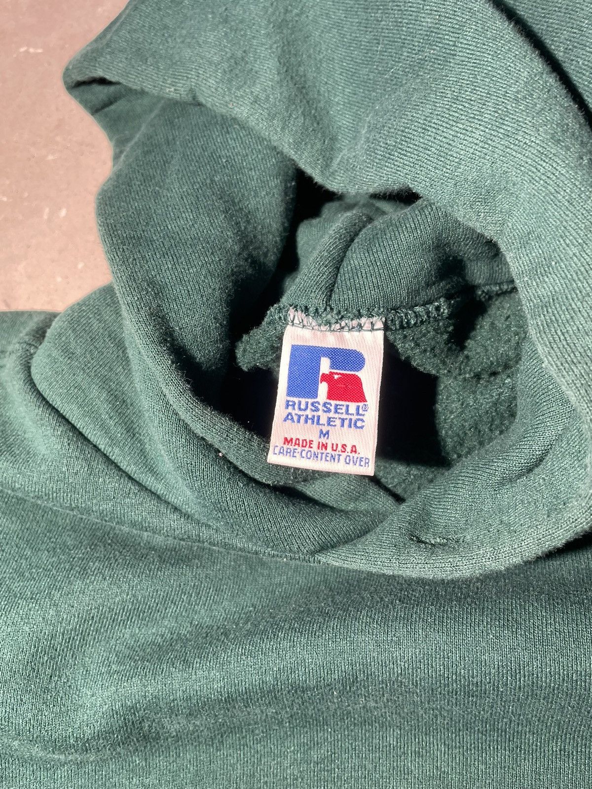 If Six Was Nine × Russell Athletic × Vintage Vintage Green Russell Athletic Hoodie Size US M / EU 48-50 / 2 - 2 Thumbnail