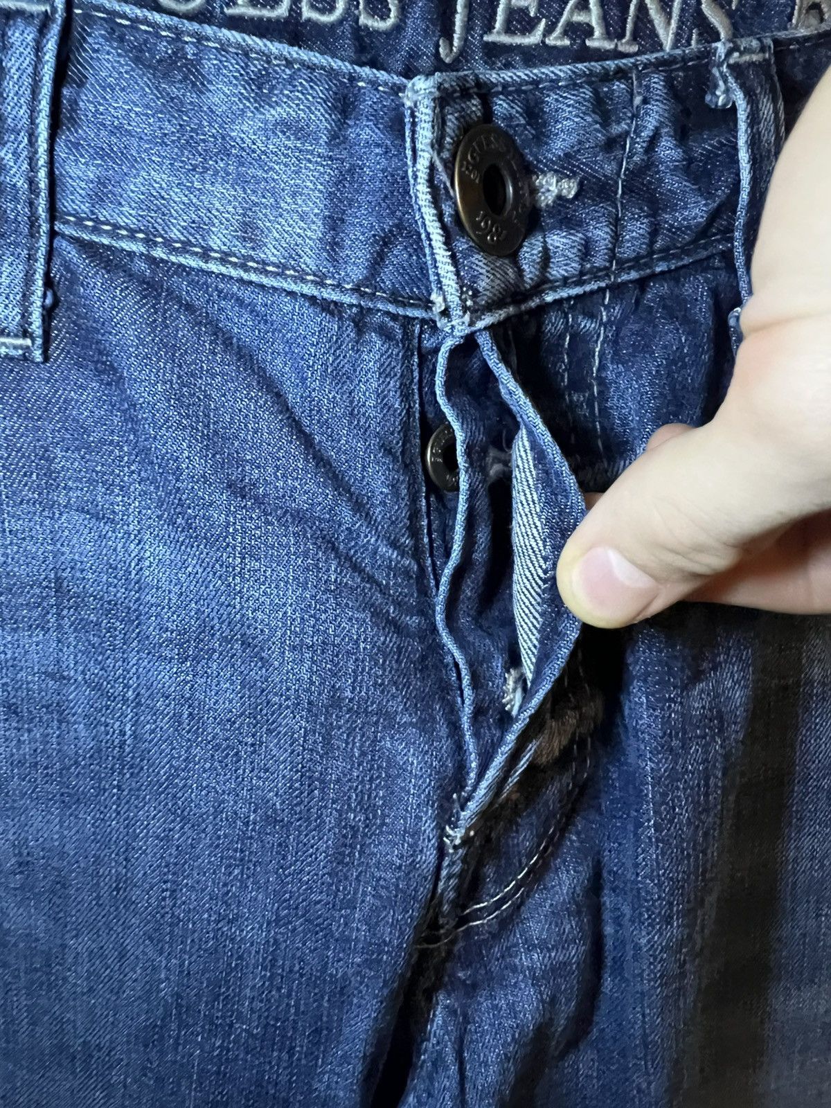 Guess Vintage Guess USA Falcon bootcut studded pocket hybrid jeans Size US 33 - 22 Thumbnail