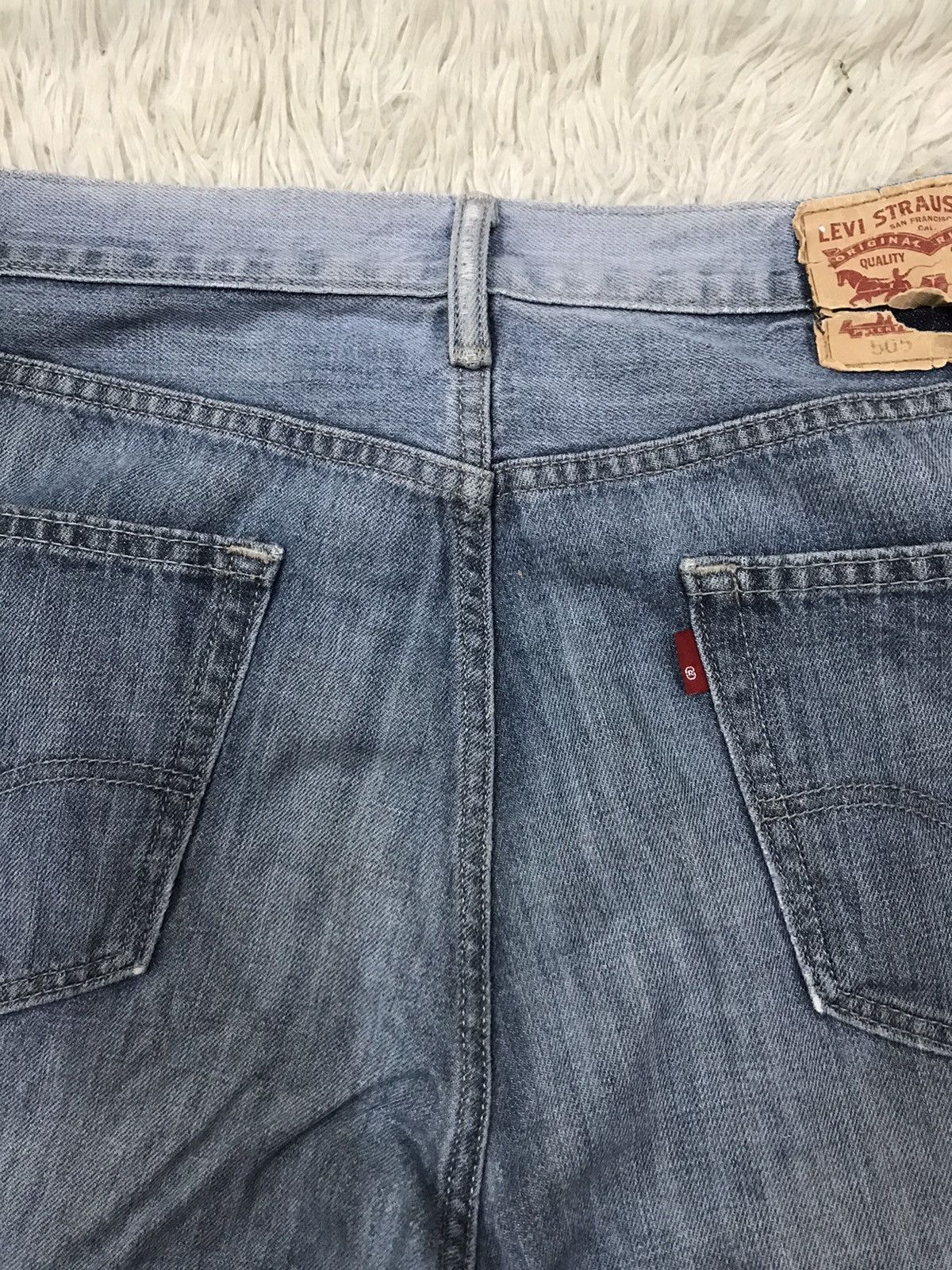 Levi's Vintage Clothing × Vintage Vintage Levis Lot 505 Single R Distressed Denim Jeans Size US 34 / EU 50 - 11 Thumbnail
