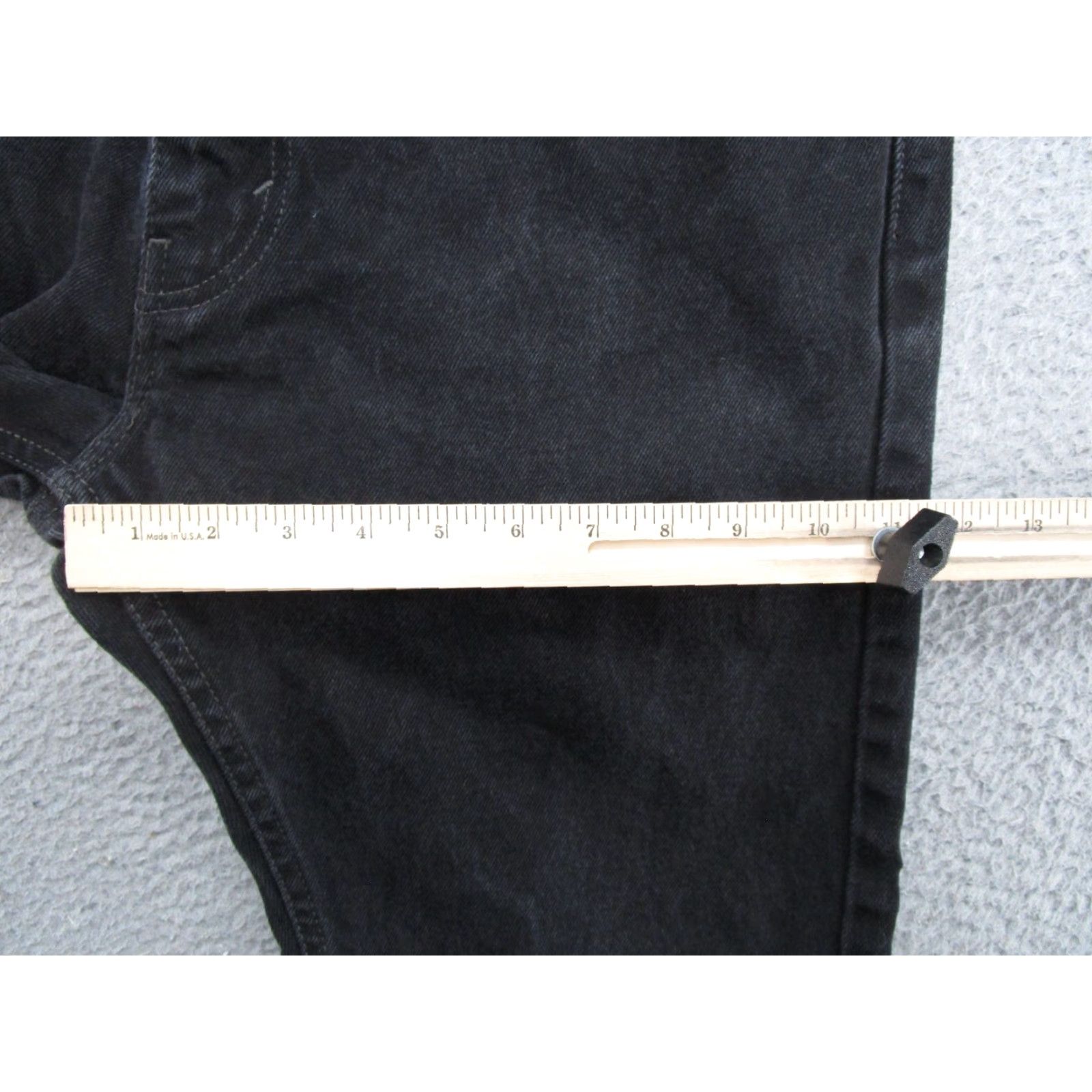 Levi's Levis 505 Black Denim Straight Jeans Mens 36x32 Regular Size Levi's 505 Jeans Black Straight Mens 36-32 Size US 36 / EU 52 - 7 Thumbnail