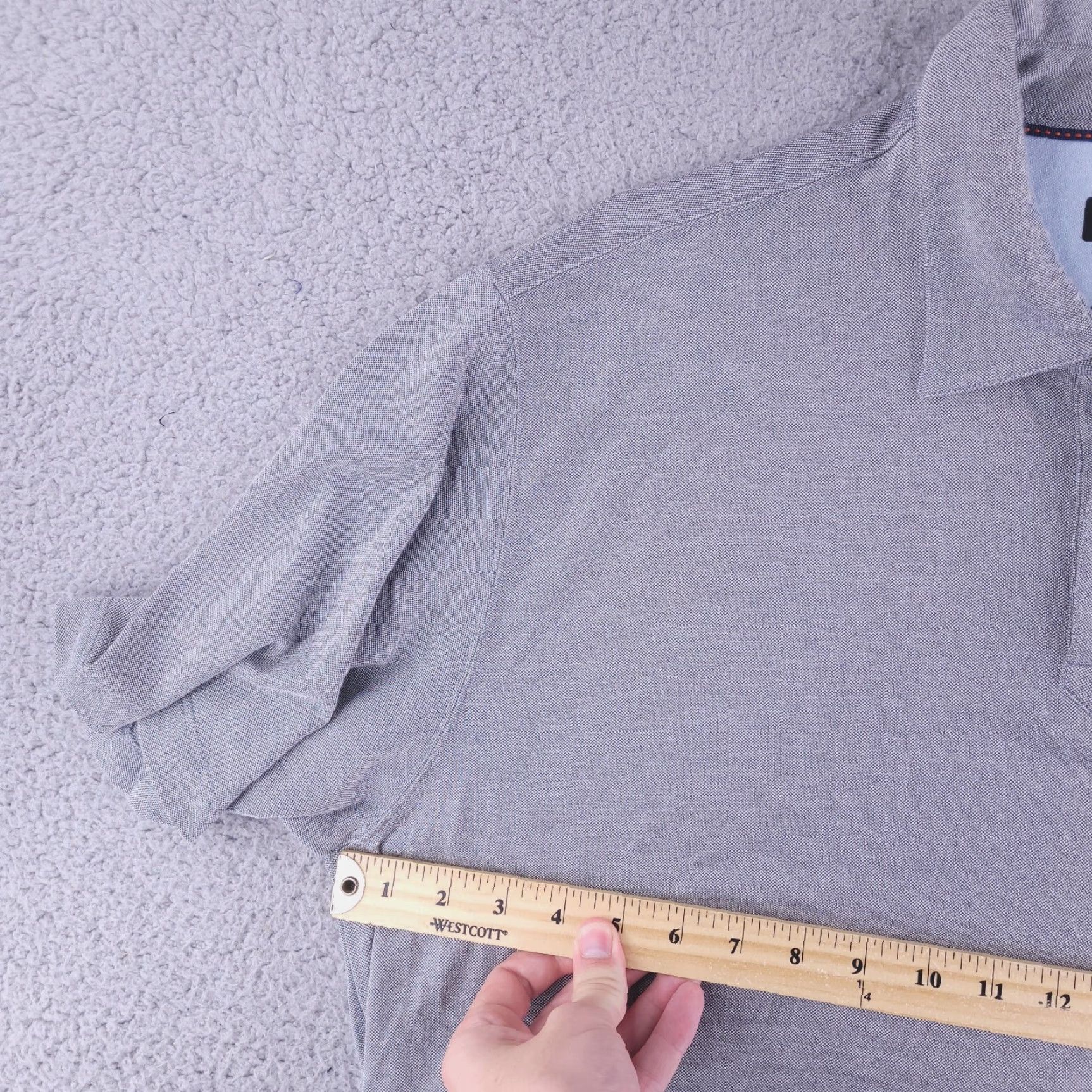 Vintage Cova Polo Men Gray Short Sleeve Modal Poly 2XL XXL Shirt Mens Polo Gray Short Sleeve Modal Poly Size US XXL / EU 58 / 5 - 6 Thumbnail