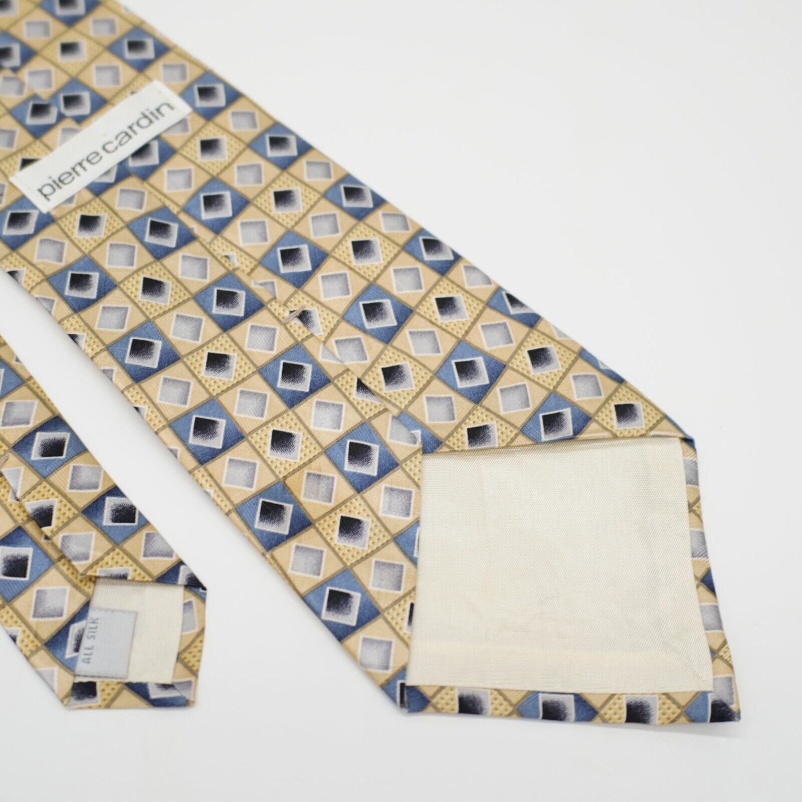 Pierre Cardin Pierre Cardin Yellow Bluish Gray Geometric Jacquard Print Si Size ONE SIZE - 5 Thumbnail