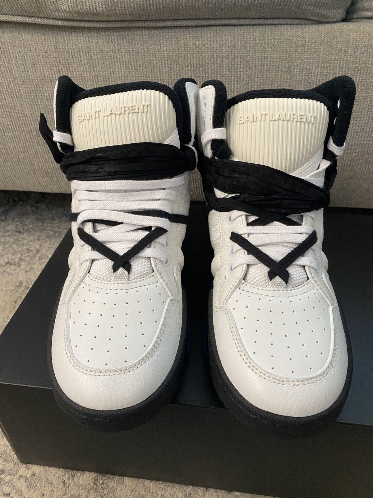 Saint Laurent Paris Saint Laurent - Smith Bandana Sneakers $1195 MSRP Size US 9 / EU 42 - 2 Thumbnail