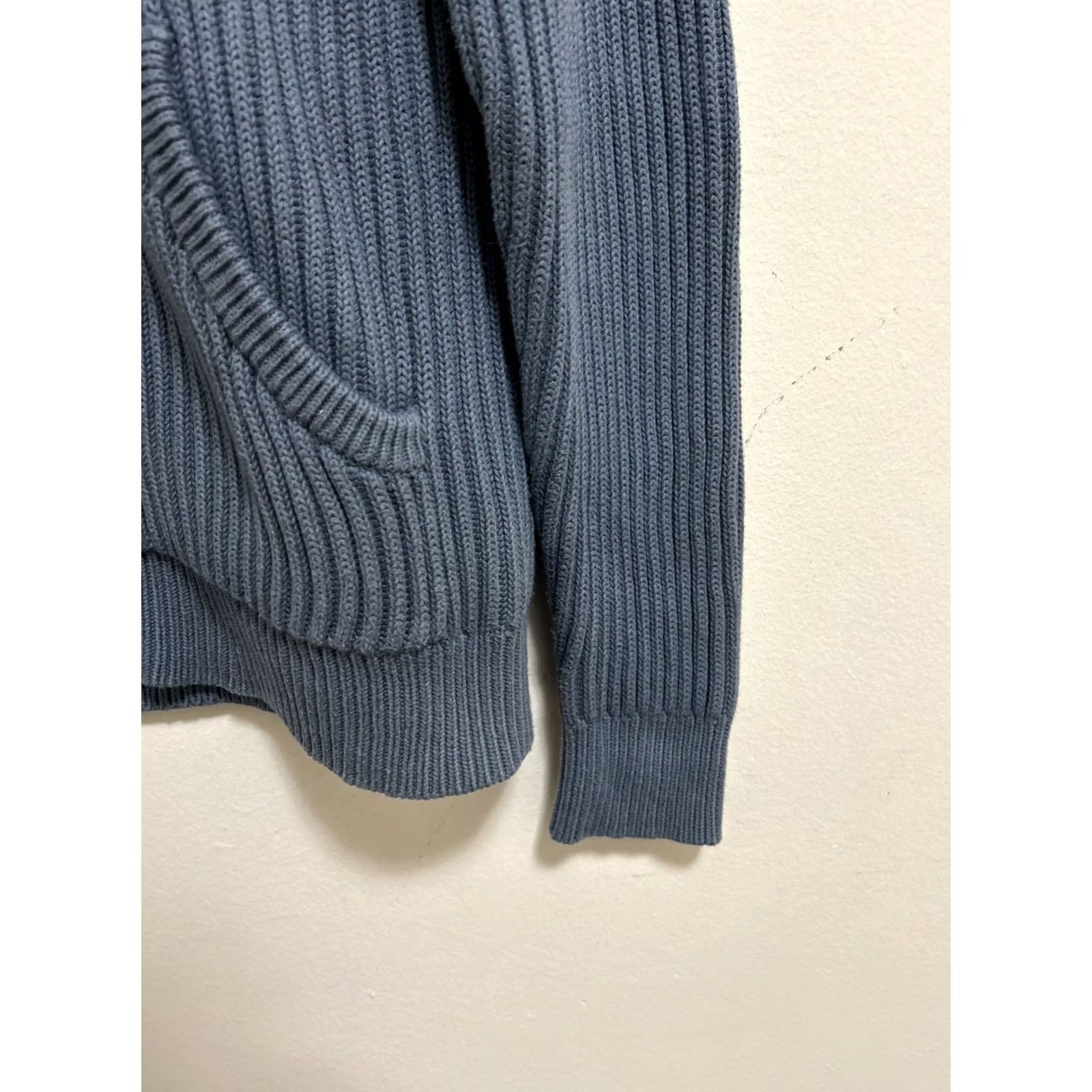 Vintage VINTAGE LL Bean Sweater Mens Medium Navy Blue Full Zip Heavyweight Knit Size US M / EU 48-50 / 2 - 4 Thumbnail