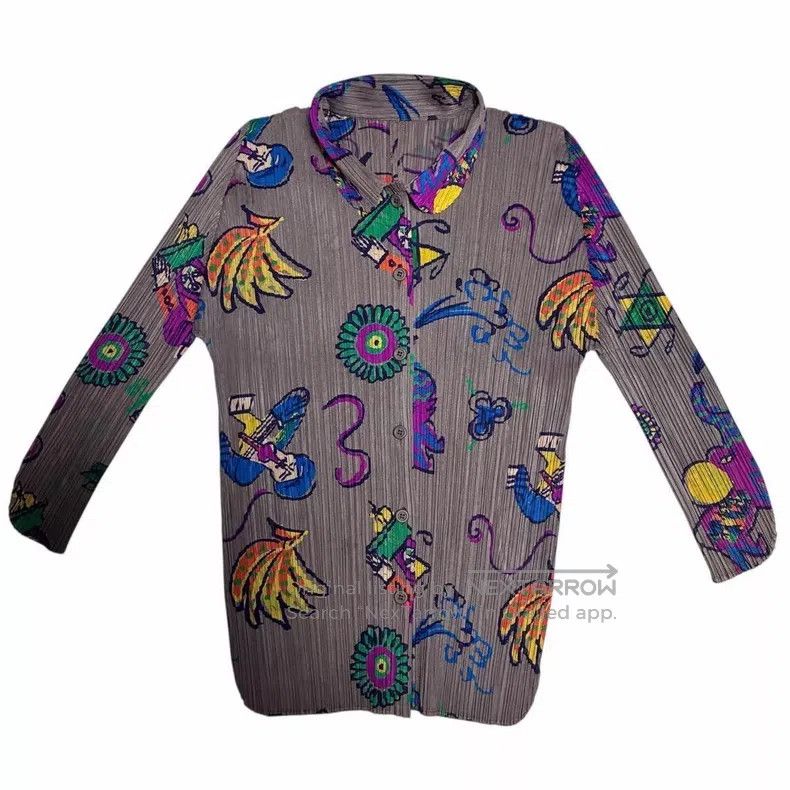 Issey Miyake Issey Miyake Lion Printed Long Sleeve Top Size L / US 10 / IT 46 - 1 Thumbnail