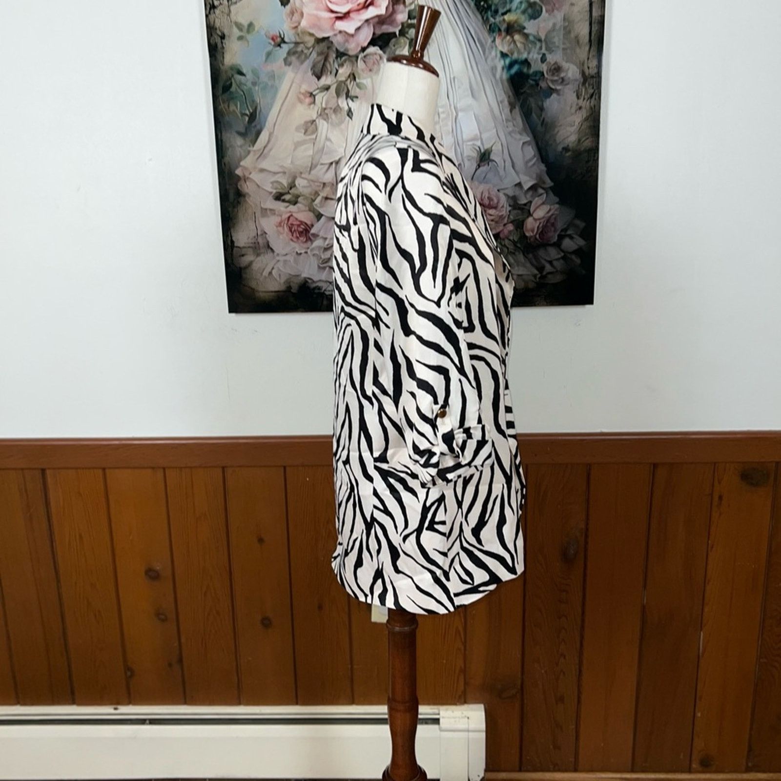 Zara Gorgeous Zara Satin Zebra Blazer! Size S / US 4 / IT 40 - 4 Thumbnail