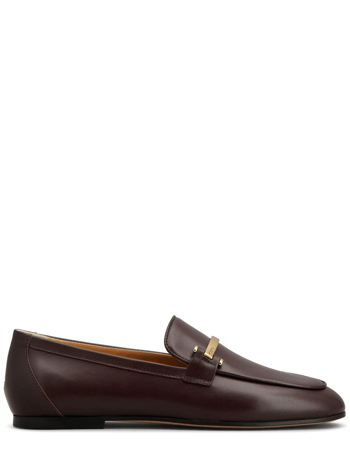 TOD'S Brown Leather Loafers New
