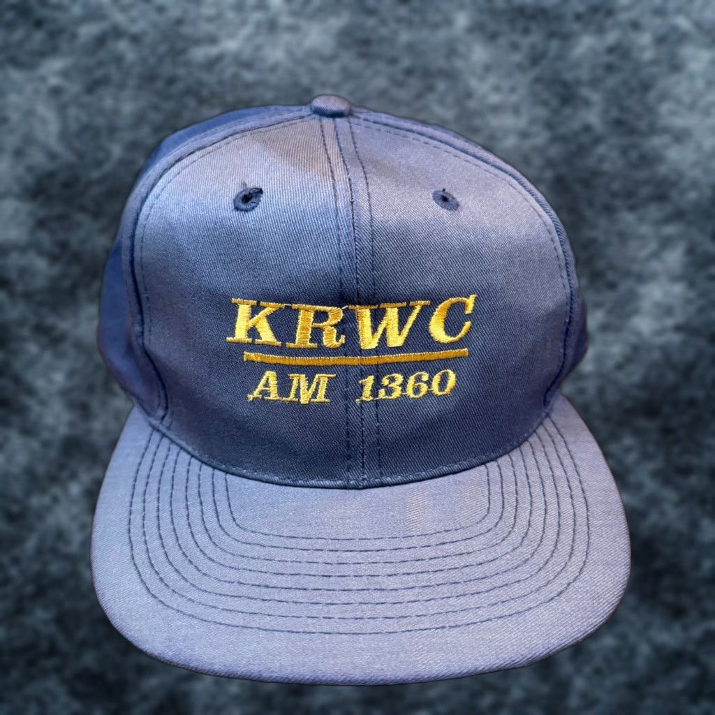 Vintage VINTAGE Otto KRWC AM 1360 Road Show Snapback Hat Navy Gold Radio Cap Mens Size ONE SIZE - 1 Thumbnail