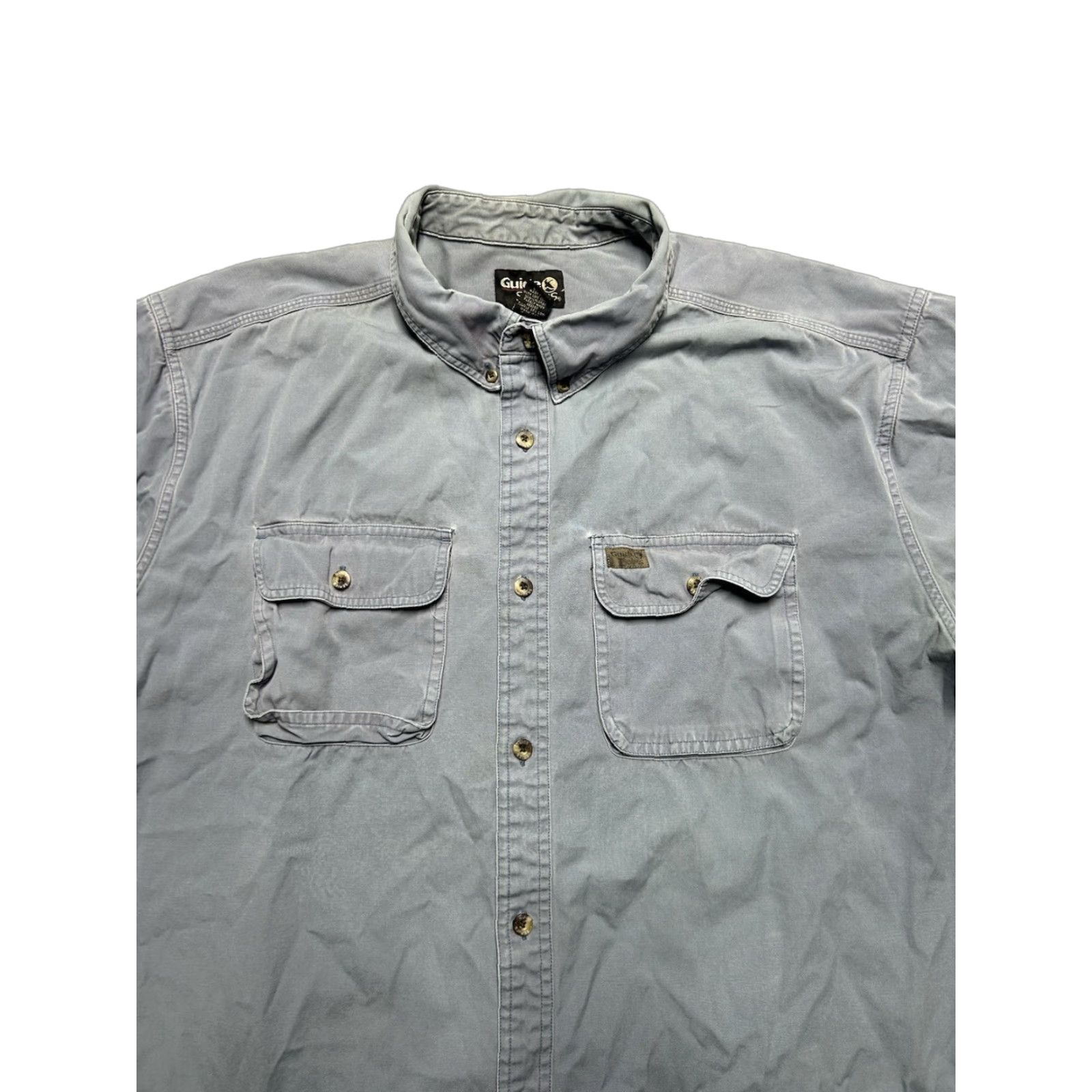 Vintage Gander Mountain Guide Series Short Sleeve Button-Up Shirt Outdoor Blue Mens XL Tall Size US XL / EU 56 / 4 - 1 Thumbnail