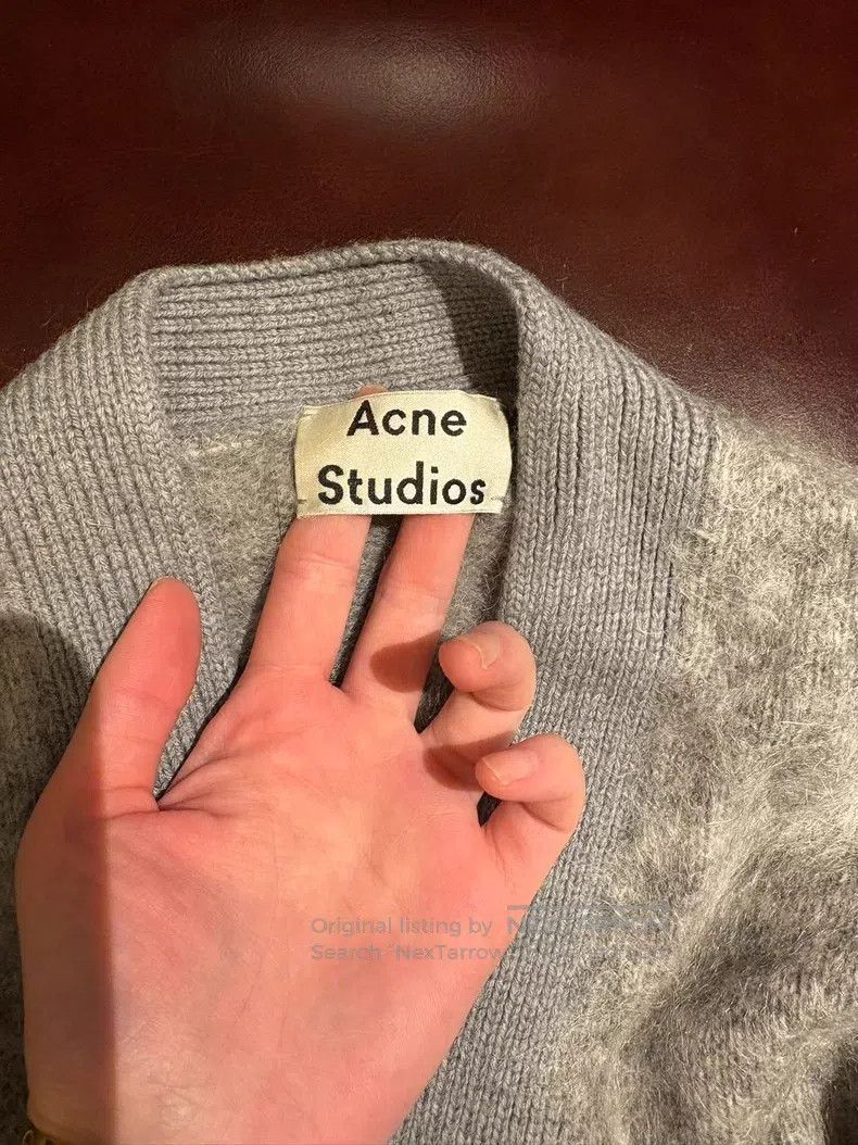 Acne Studios Acne Studios Mohair Open-Front Sweater, Grey Size XXS / US 00 / IT 34 - 5 Thumbnail