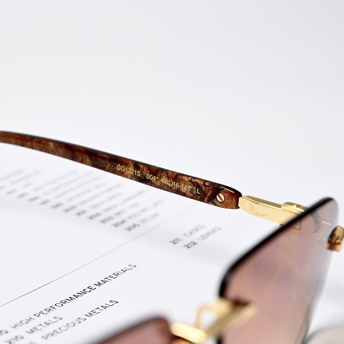 Gucci GUCCI GG1221S SUNGLASSES Size ONE SIZE - 9 Thumbnail