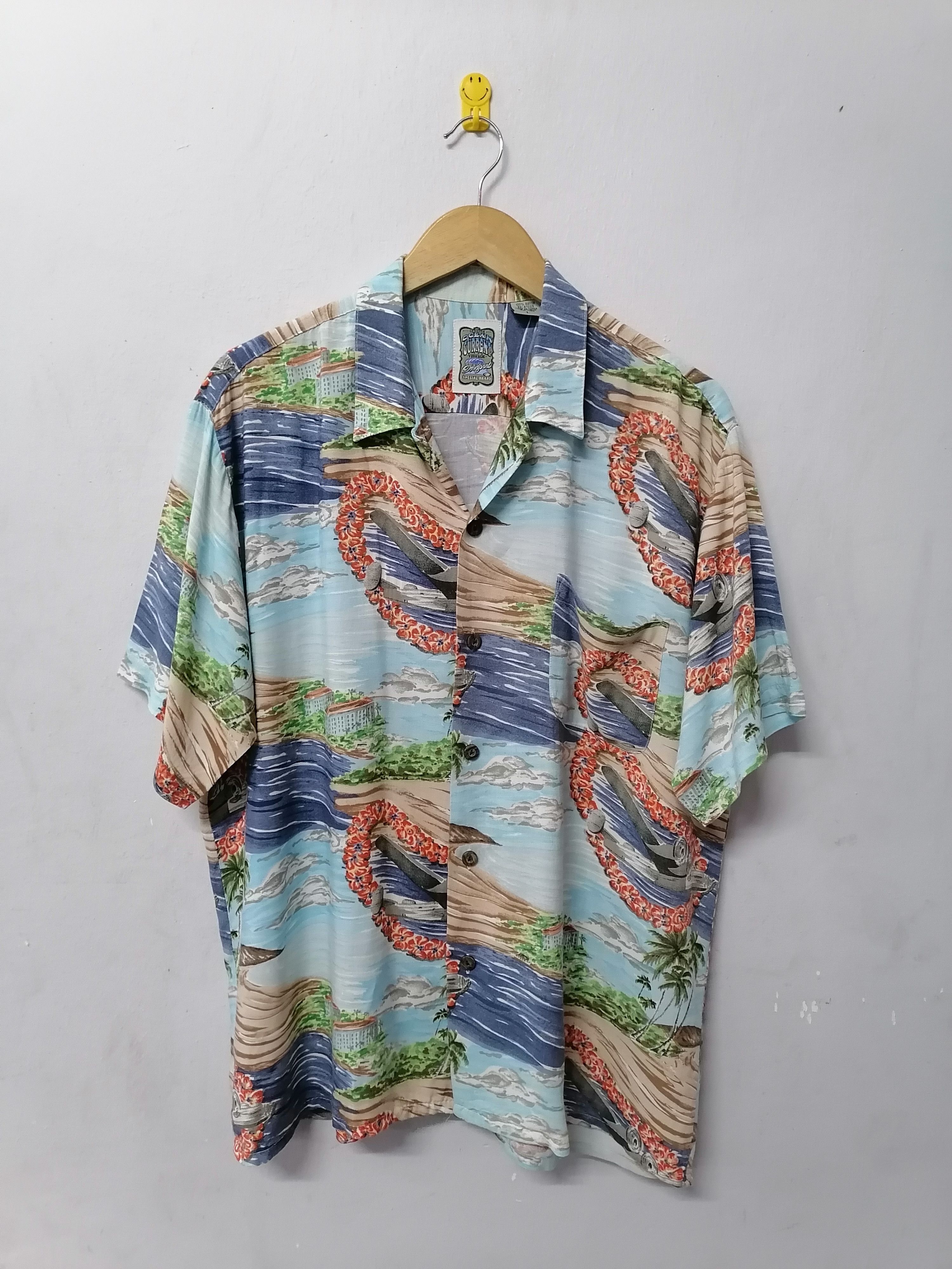 Ocean Current × Vintage Ocean Current C-MRK. INC Registered Prints Hawaiian Shirt Size US L / EU 52-54 / 3 - 1 Thumbnail