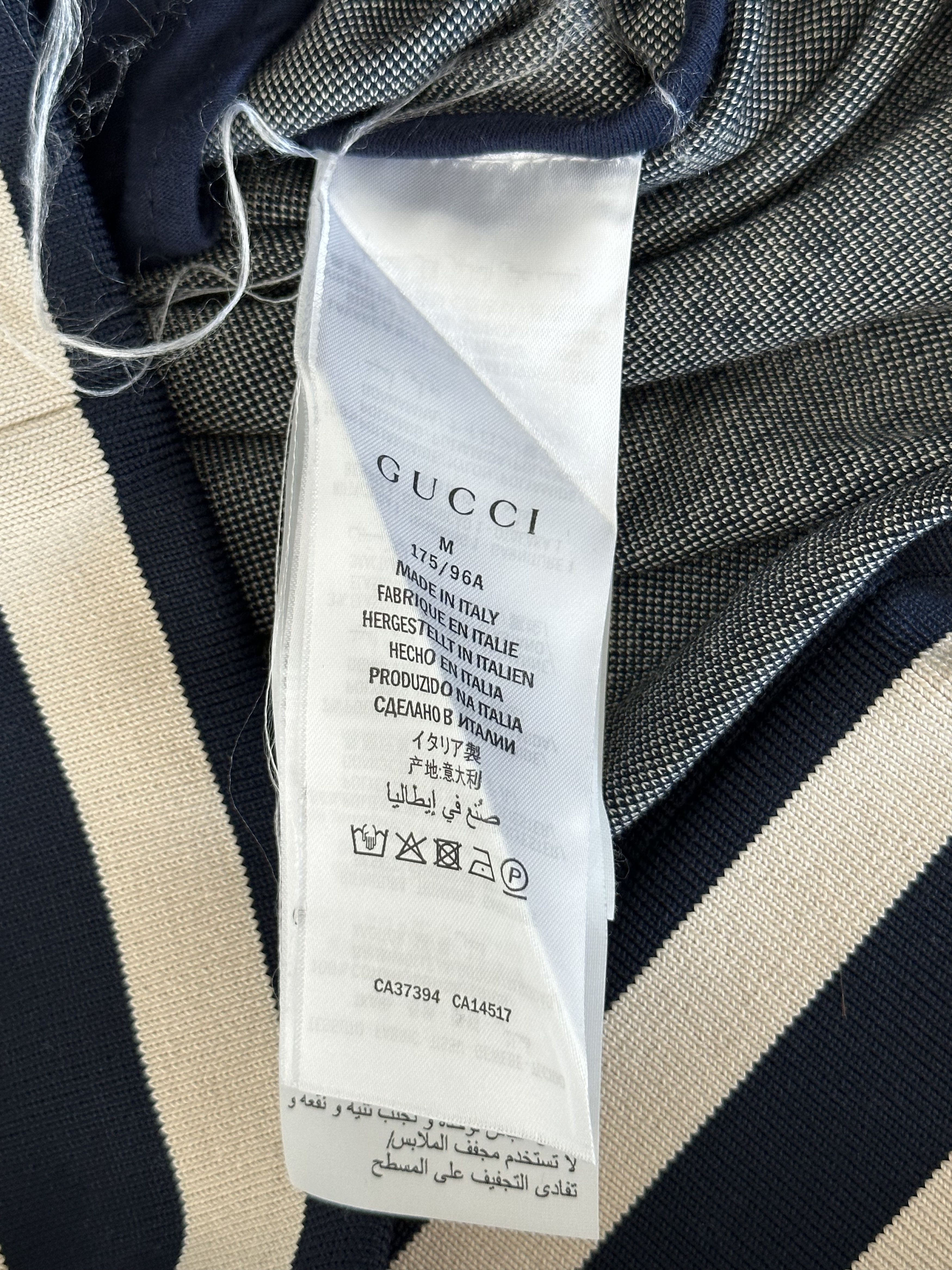 Gucci Gucci Blue & White GG Jacquard Monogram Track Jacket Size US M / EU 48-50 / 2 - 4 Thumbnail