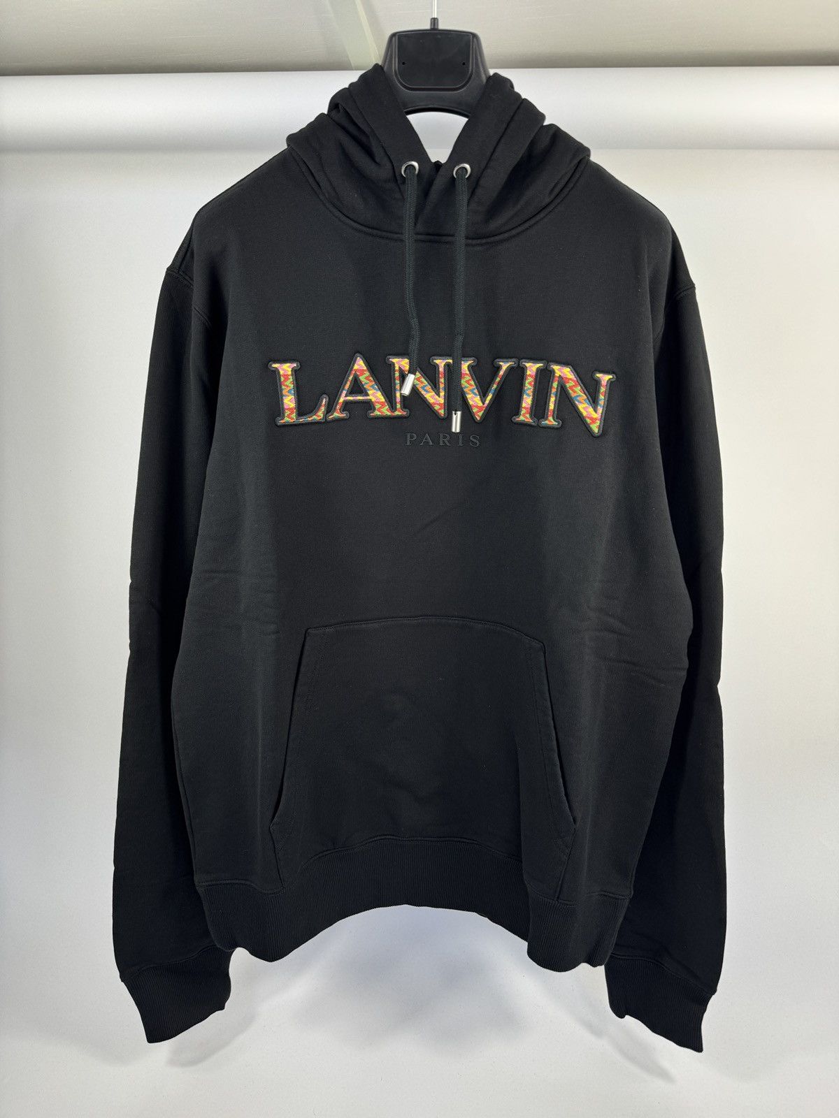 Lanvin LOGO EMBROIDERED HOODIE Size US XL / EU 56 / 4 - 1 Thumbnail