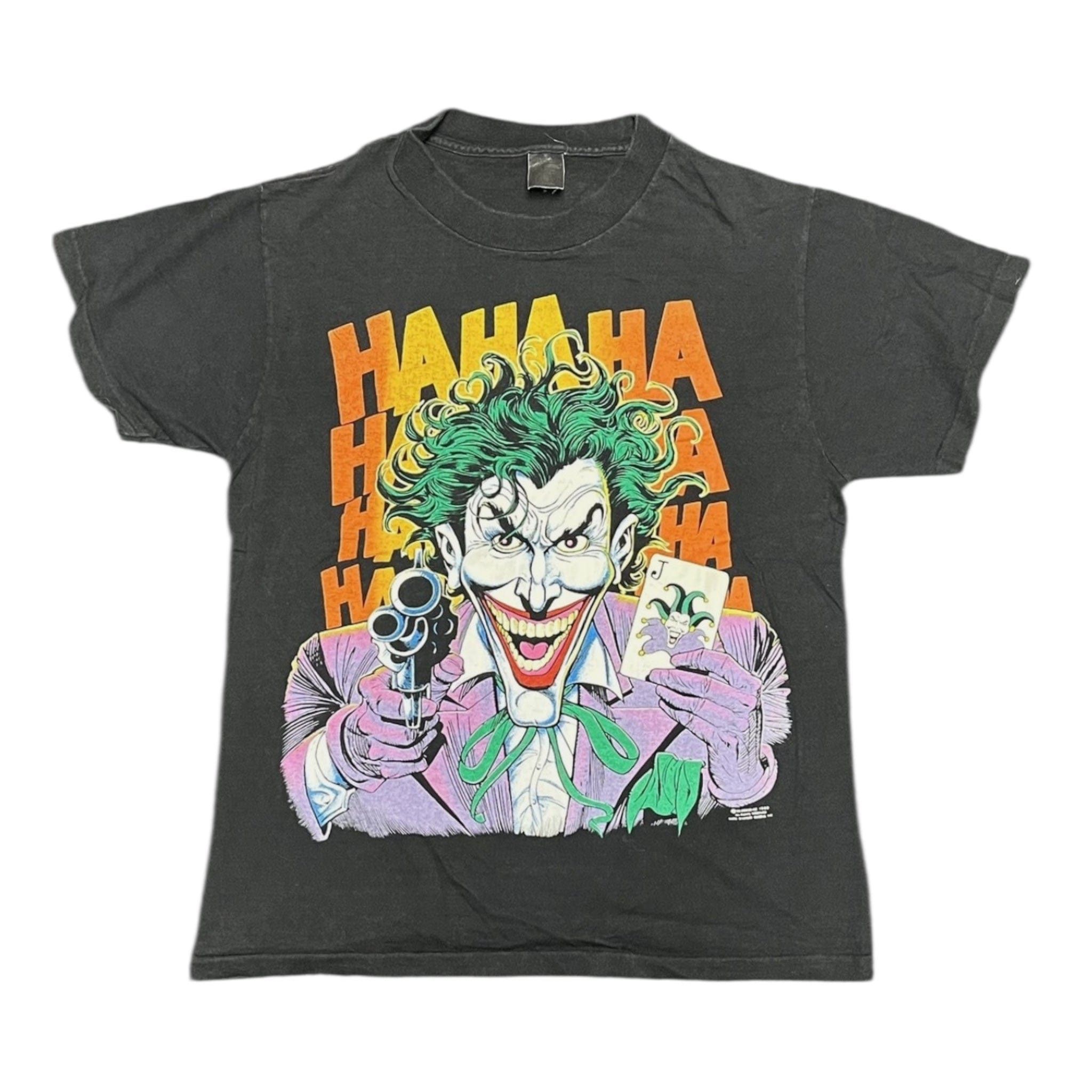 Vintage 90s Big Graphic Joker Ha Ha Ha DC Comics Batman Short Sleev ...
