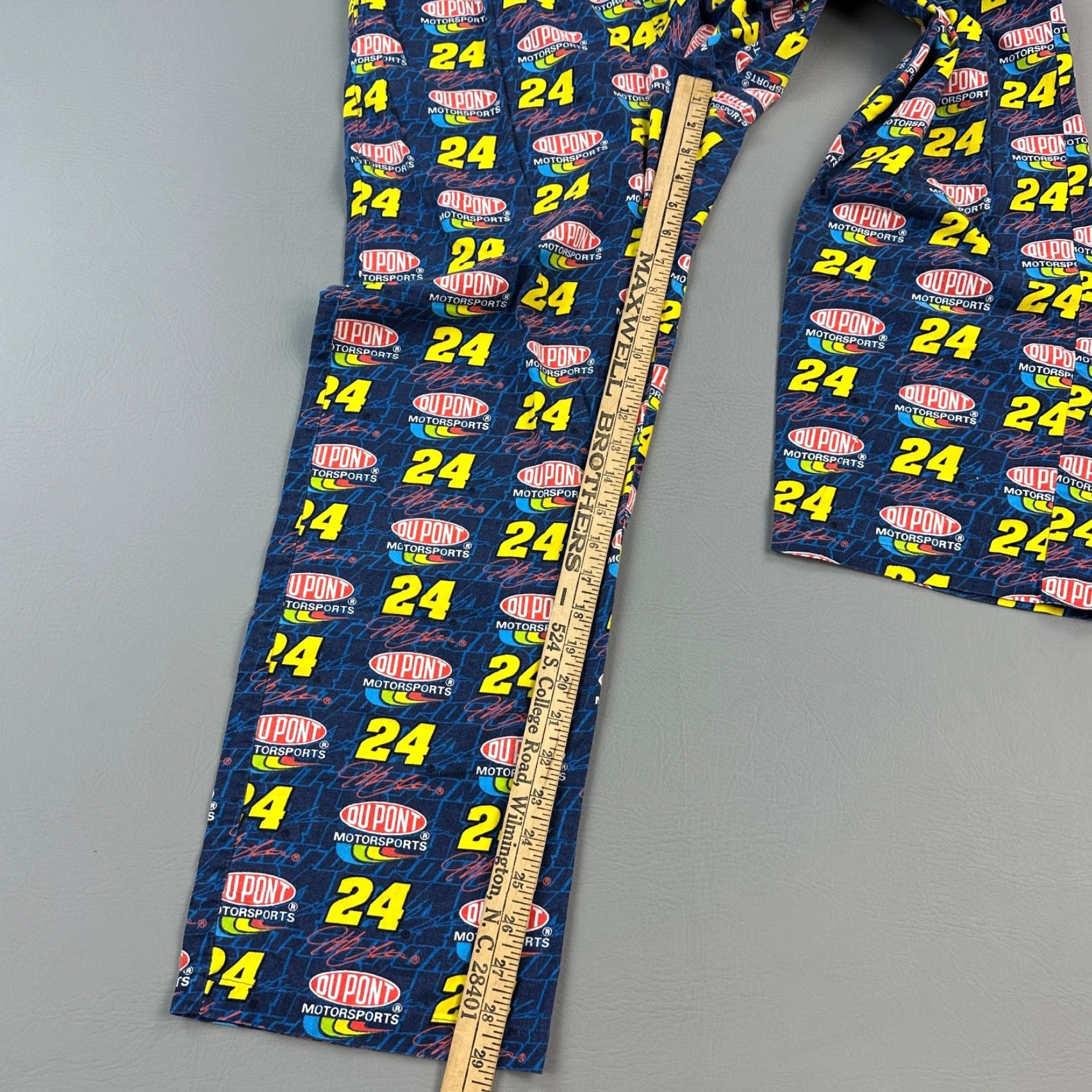 NASCAR VINTAGE NASCAR Pajama Pants Mens Medium Jeff Gordon #24 Logo AOP Sleepwear Y2K Size US 31 - 2 Thumbnail