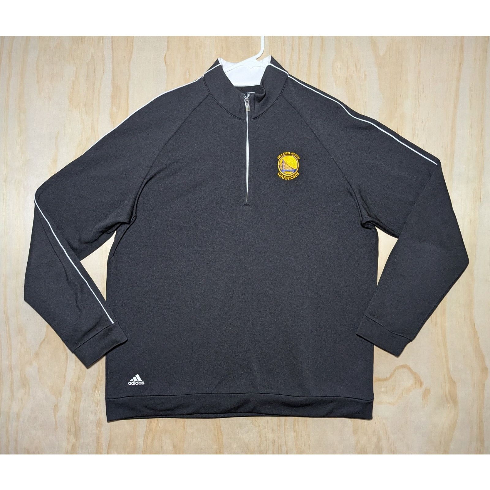 Adidas Adidas Men's Large Golden State Warriors 1/4 Zip Pullover Size US L / EU 52-54 / 3 - 1 Thumbnail