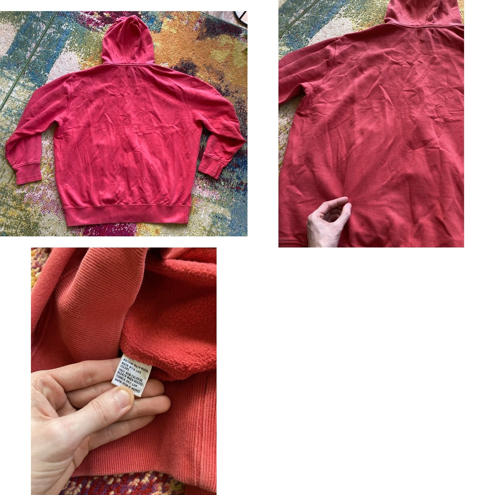 Polo Ralph Lauren VINTAGE Polo Ralph Lauren Hoodie Mens 2XLT Full Zip Sweatshirt Red Logo Pockets Hooded Cotton Sweatshirt Big & Tall Men Size US XXL / EU 58 / 5 - 8 Thumbnail