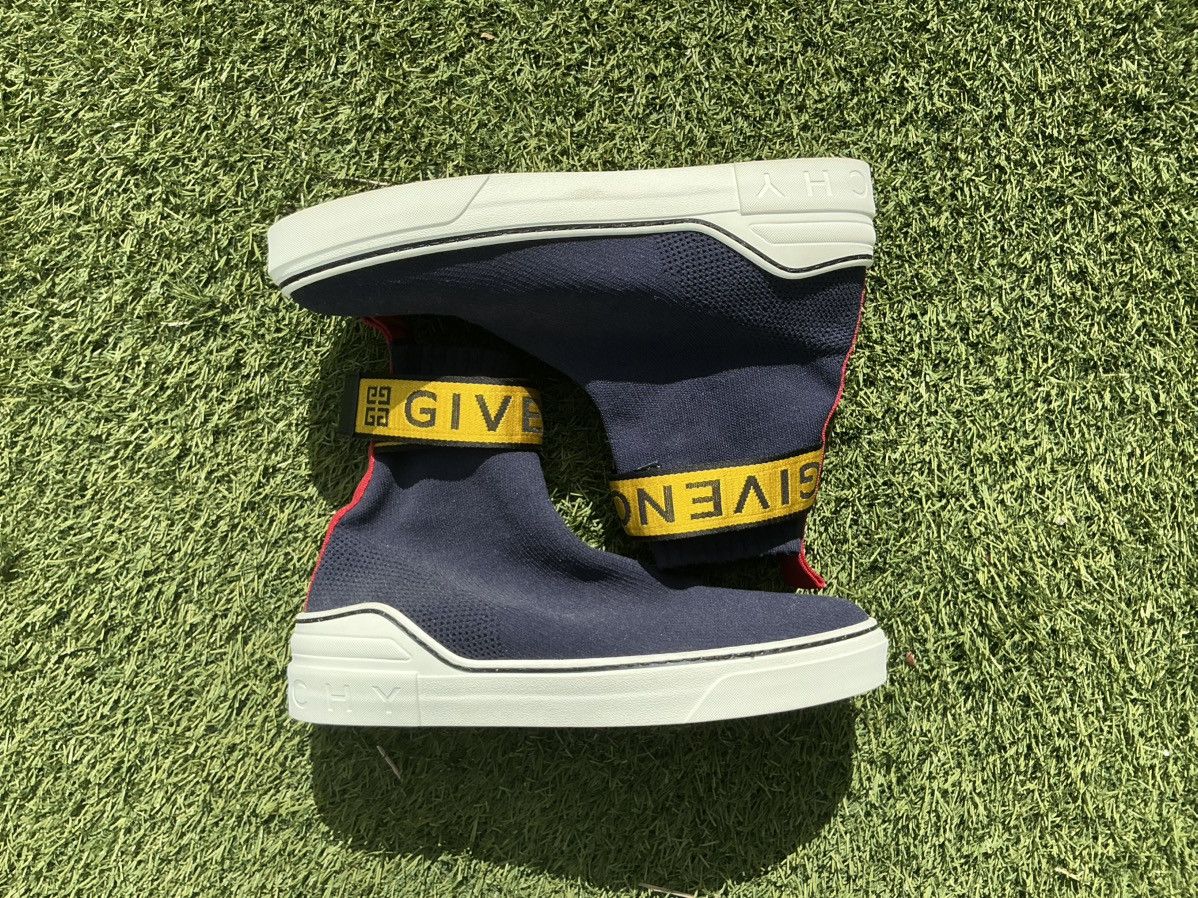 Designer × Givenchy Givenchy George V Sock Blue/Yellow Size US 10.5 / EU 43-44 - 2 Thumbnail