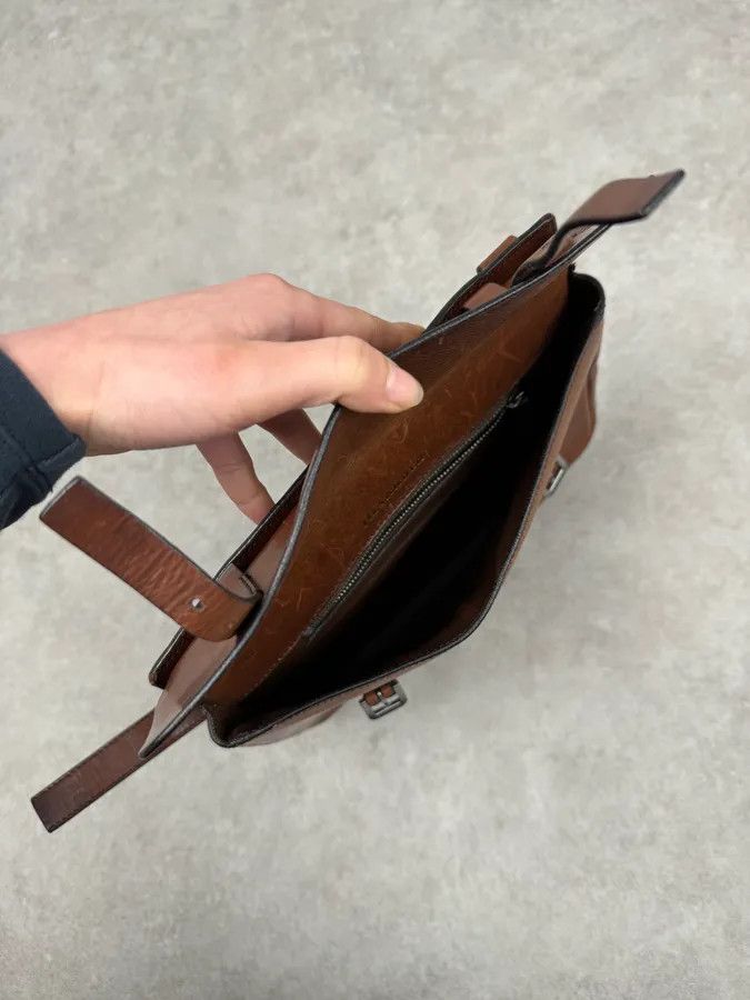 Jil Sander Jil Sander Brown Leather Handle Bag Size ONE SIZE - 10 Thumbnail