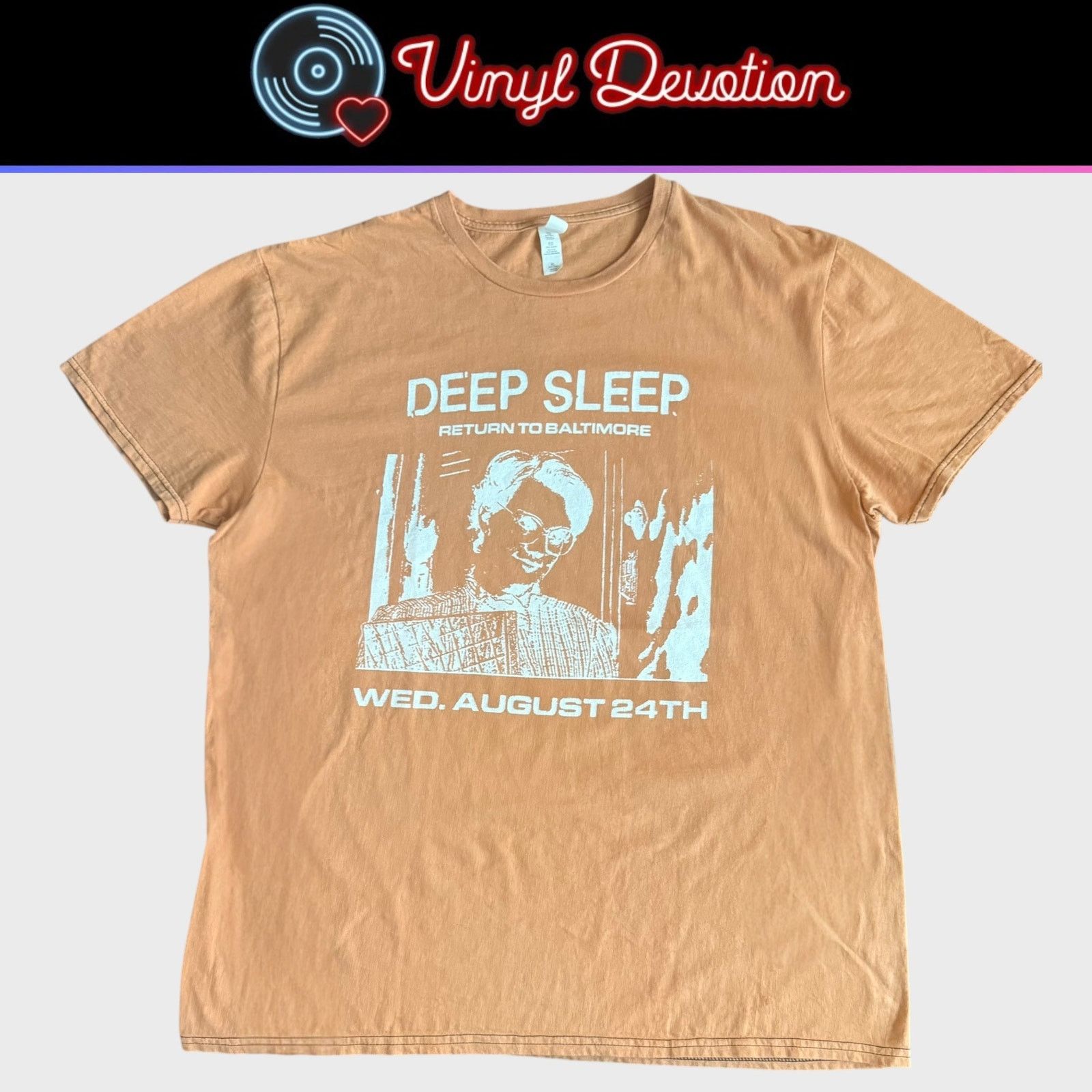 Fruit Of The Loom Deep Sleep Hardcore Band Baltimore Bleached Shirt Size XL Size US XL / EU 56 / 4 - 1 Thumbnail