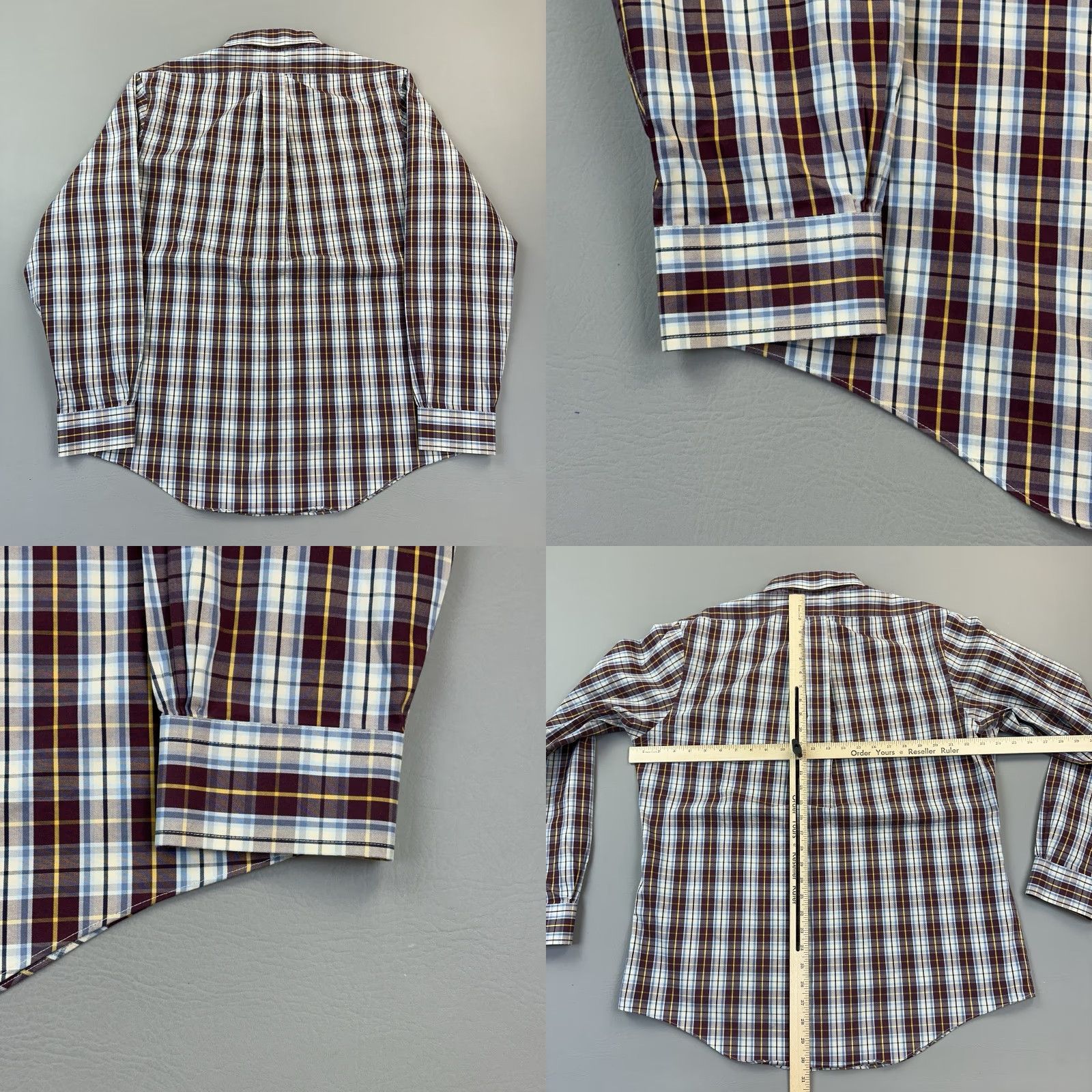 Brooks Brothers Brooks Brothers 346 Shirt Mens Large Plaid Slim Fit Non Iron Button Down Size US L / EU 52-54 / 3 - 8 Thumbnail