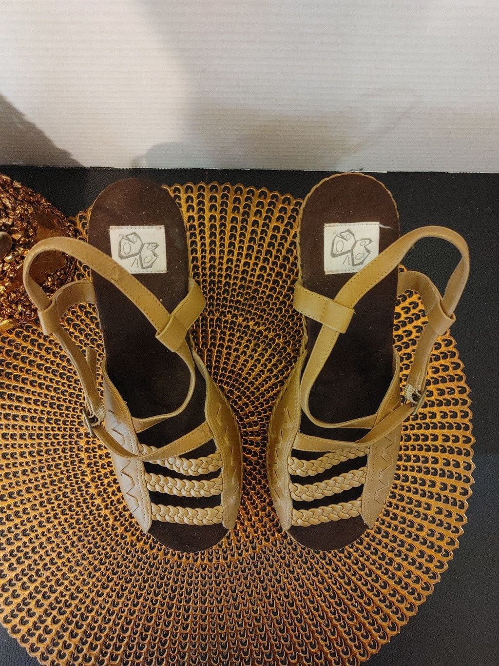 Other Frida Wedge Leather Sandals Size 8.5 Size US 8.5 / IT 38.5 - 4 Thumbnail