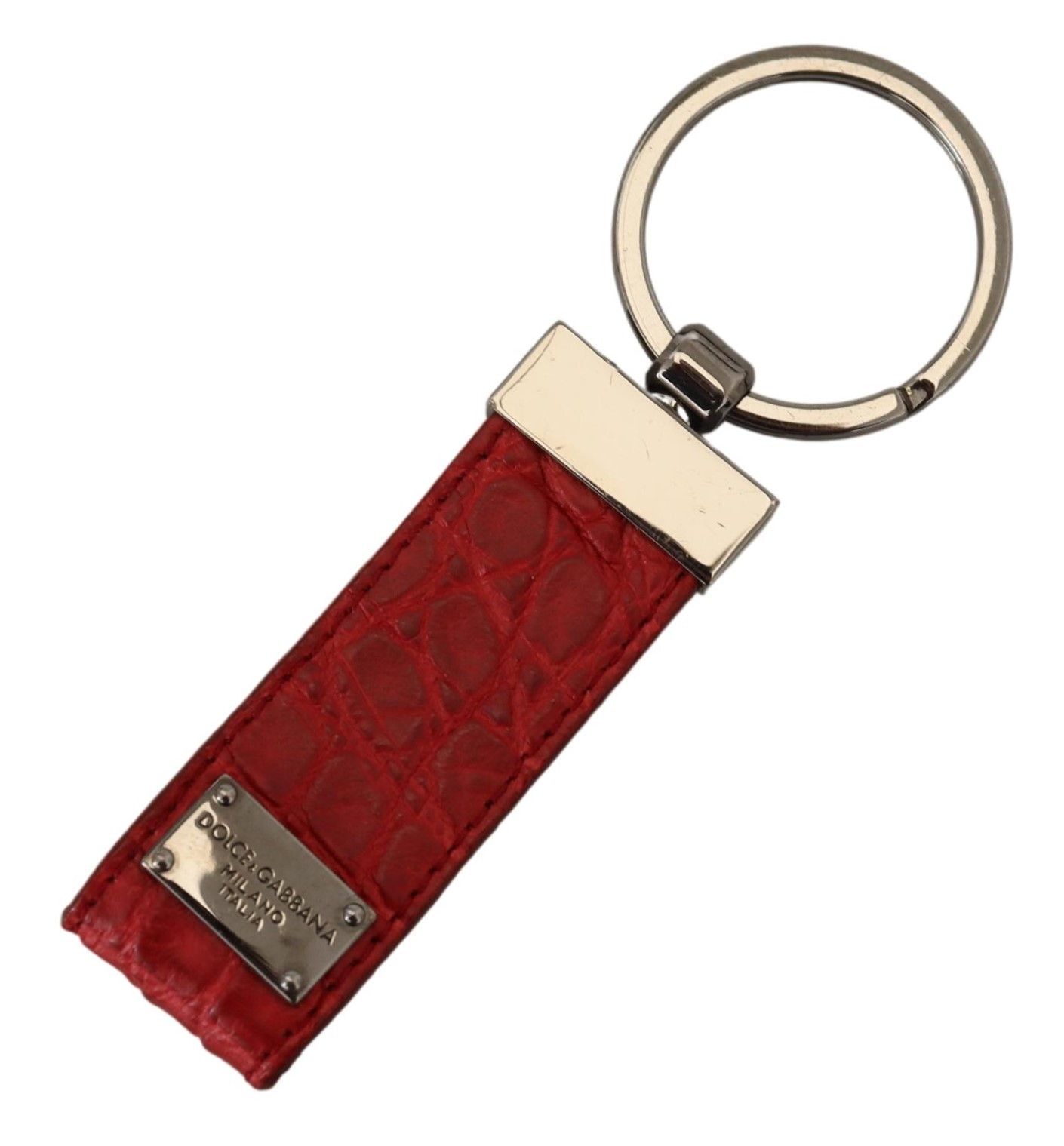Dolce & Gabbana Chic Red Leather Keychain & Charm Women's Accessory Size ONE SIZE - 1 Thumbnail