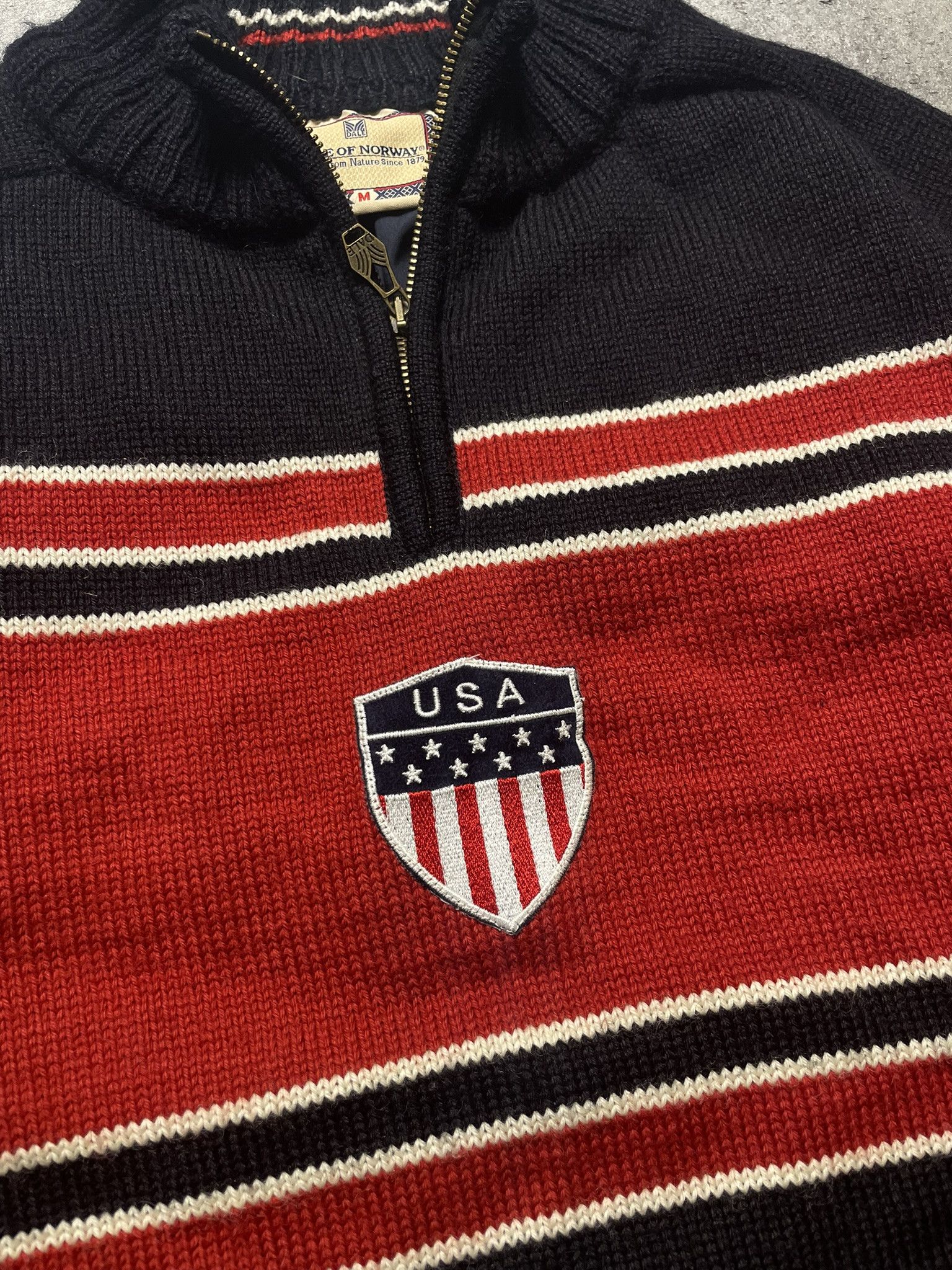 Dale Of Norway Dale of Norway USA flag olympic collection 1998 jumper wool Size US M / EU 48-50 / 2 - 2 Thumbnail