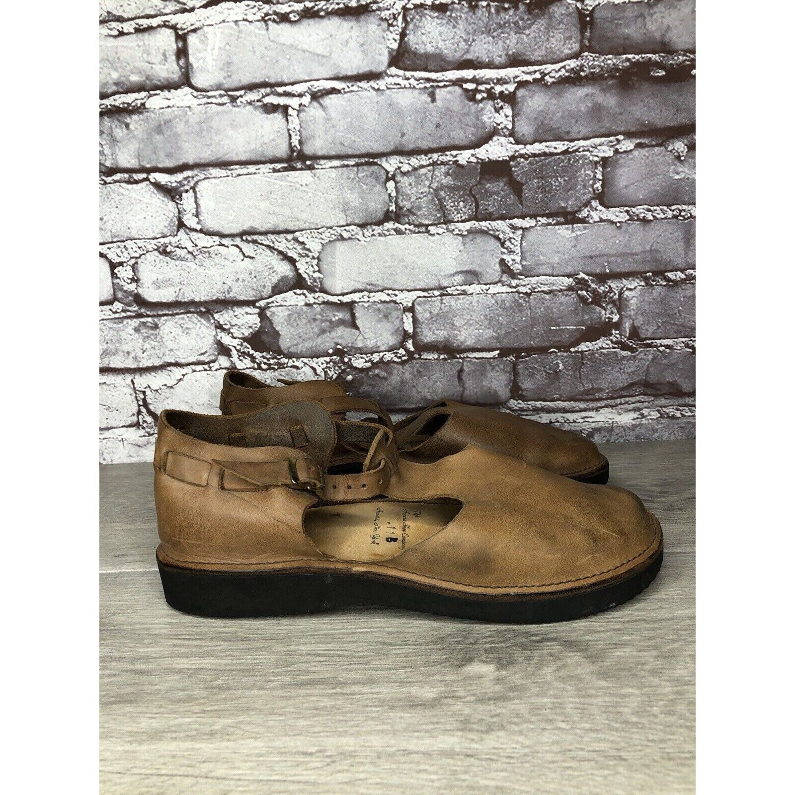Other Aurora Shoe Co. Brown Leather Closed Toe Mary Jane Shoes Wom Size US 11 / IT 41 - 4 Thumbnail