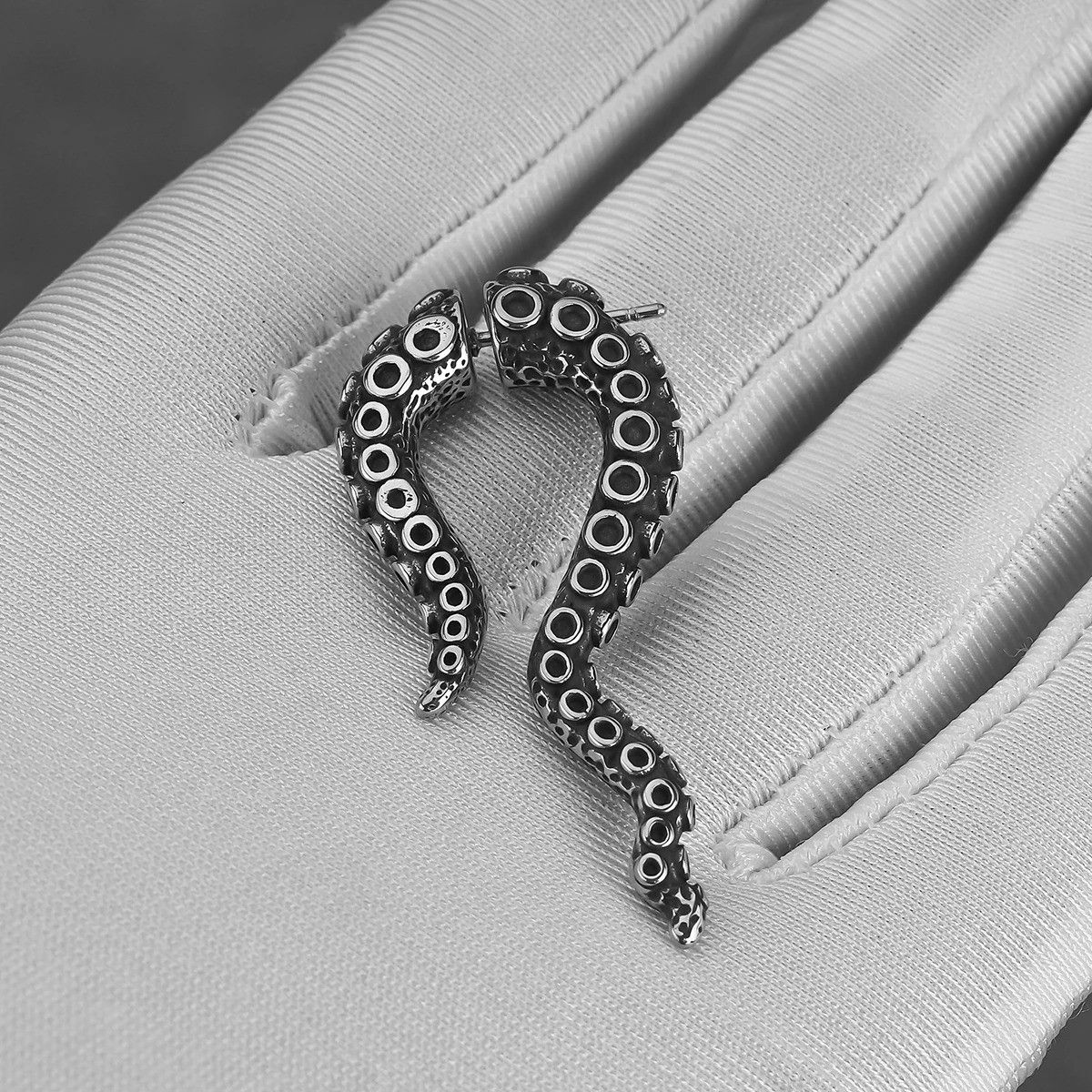 Jewelry Octopus Feet Drop Earrings Charms Stainless Earring Gift Size ONE SIZE - 1 Thumbnail
