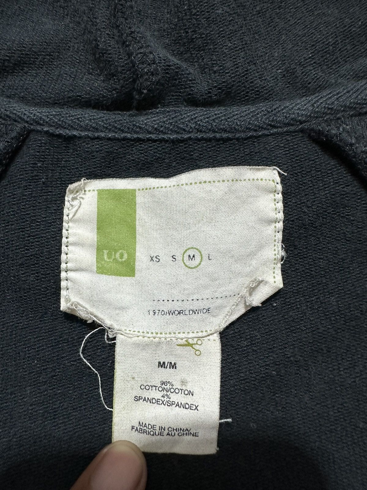 20471120 DISTRESSED ZIP HOODIE BALENCIAGA RAF SIMONS IFSIX LGB STYLE Size US S / EU 44-46 / 1 - 8 Thumbnail