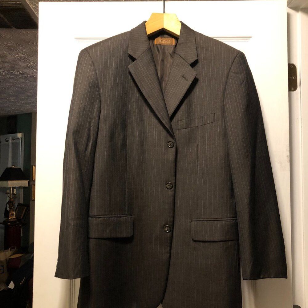 Tasso Elba tasso elba men's 100%wool sport coat jacket blazer 40R Size 40R - 2 Thumbnail